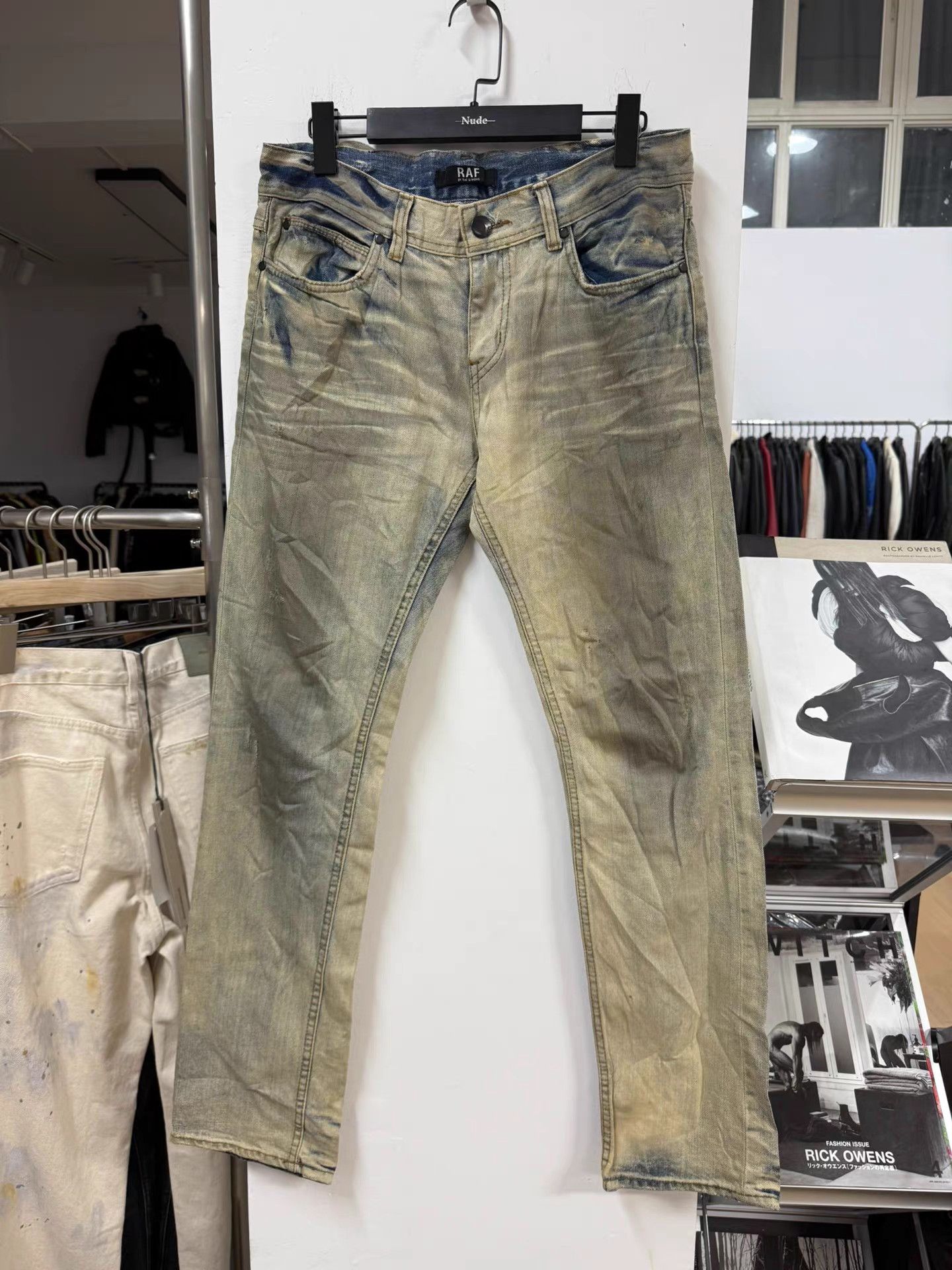Raf Simons Raf Simons by raf Mud Dyed & Heavily Washed Jeans K20 Size US 33 - 1 Thumbnail