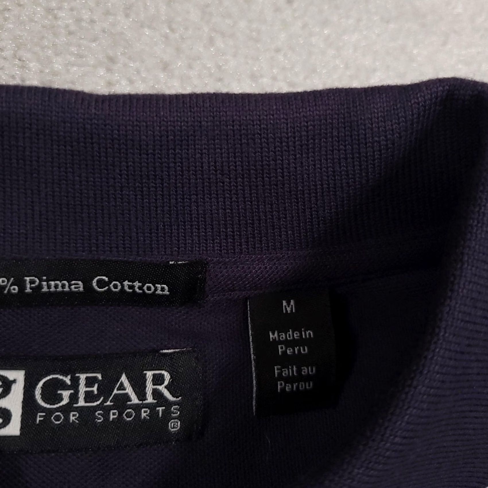 Vintage Gear For Sports Polo Shirt Mens M Navy Blue Nestlé Logo Pima Cotton Peru Size US M / EU 48-50 / 2 - 6 Thumbnail