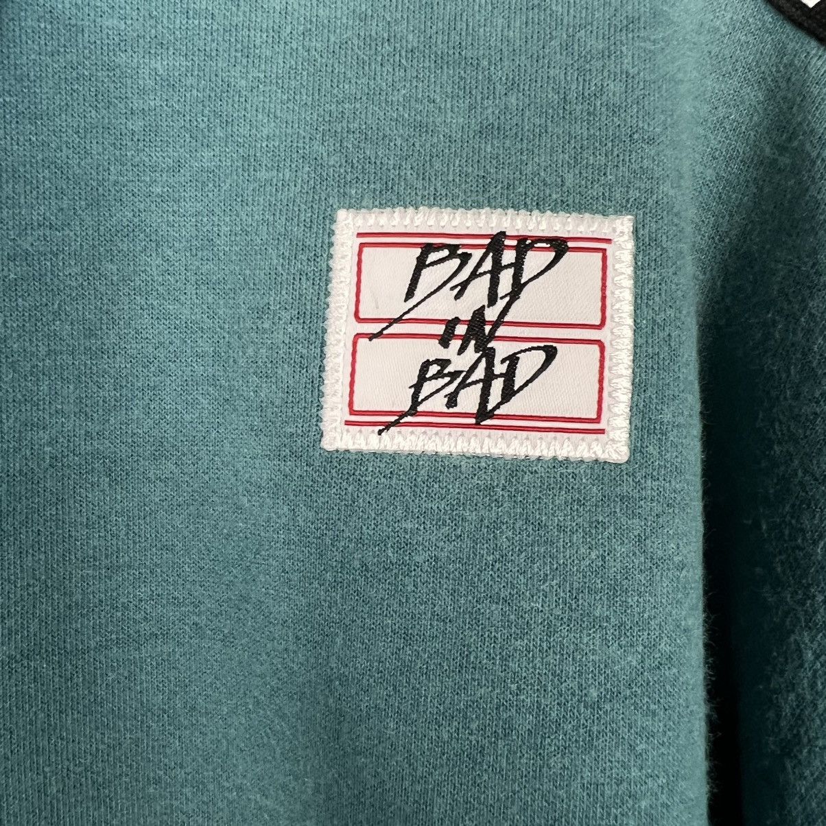 Vintage BAD IN BAD Big Logo Collared Sweatshirt #4181-C191 Size US M / EU 48-50 / 2 - 7 Thumbnail