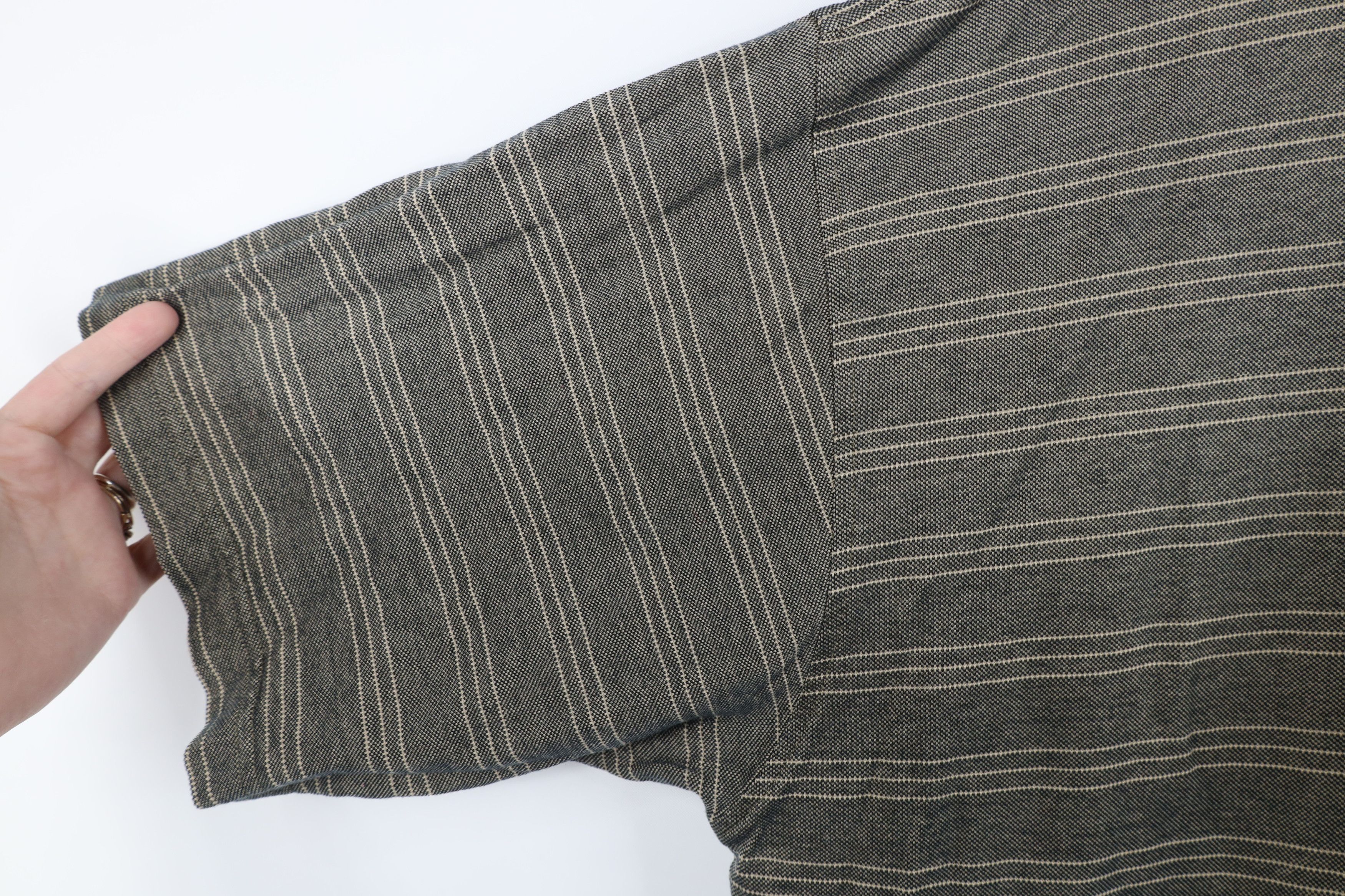 Vintage Vintage 90s Streetwear Striped Knit Collared Golf Polo Shirt Size US XL / EU 56 / 4 - 5 Thumbnail