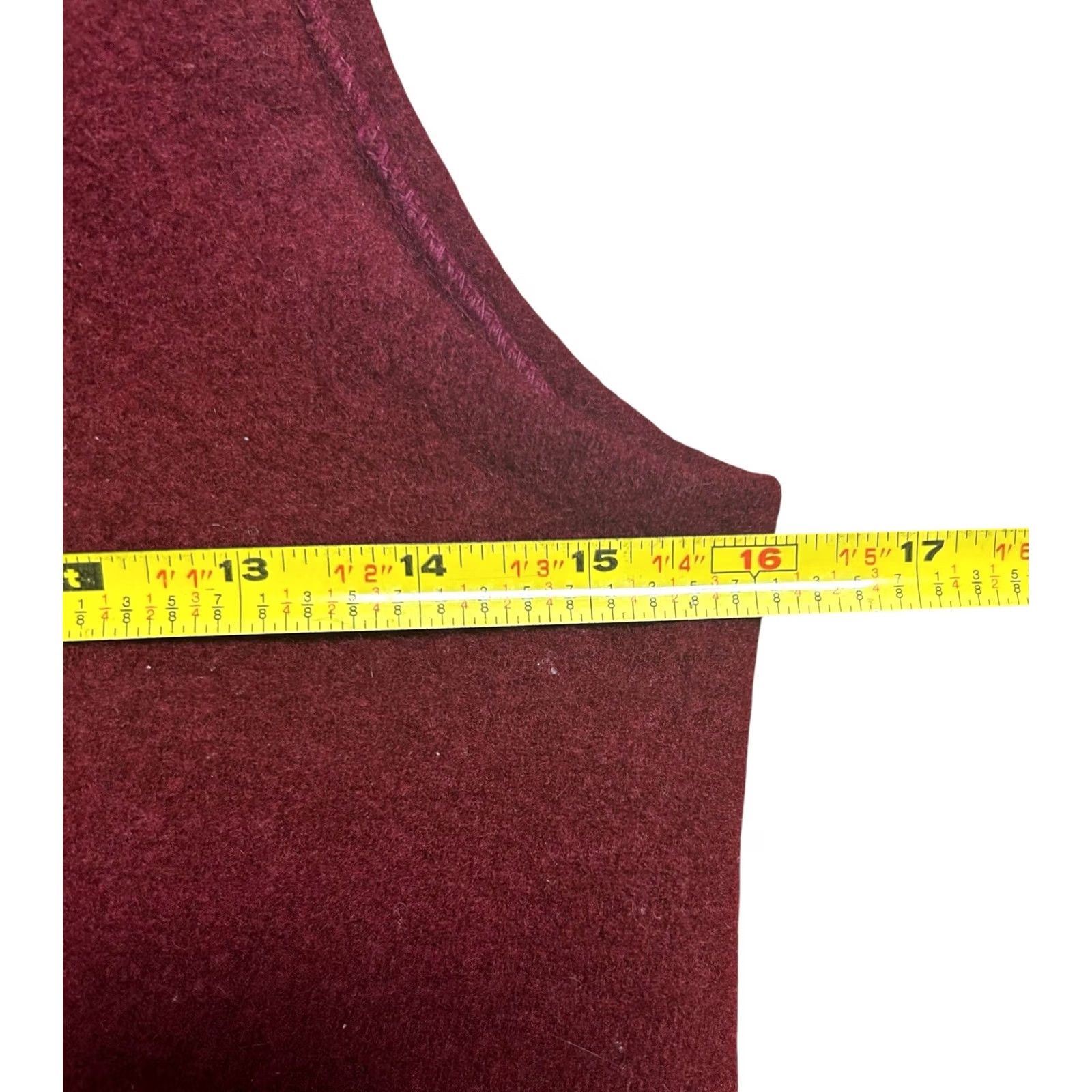 Vintage VINTAGE The Country Squire Vest Women's Burgundy Size Medium Cropped Top Size M / US 6-8 / IT 42-44 - 5 Thumbnail