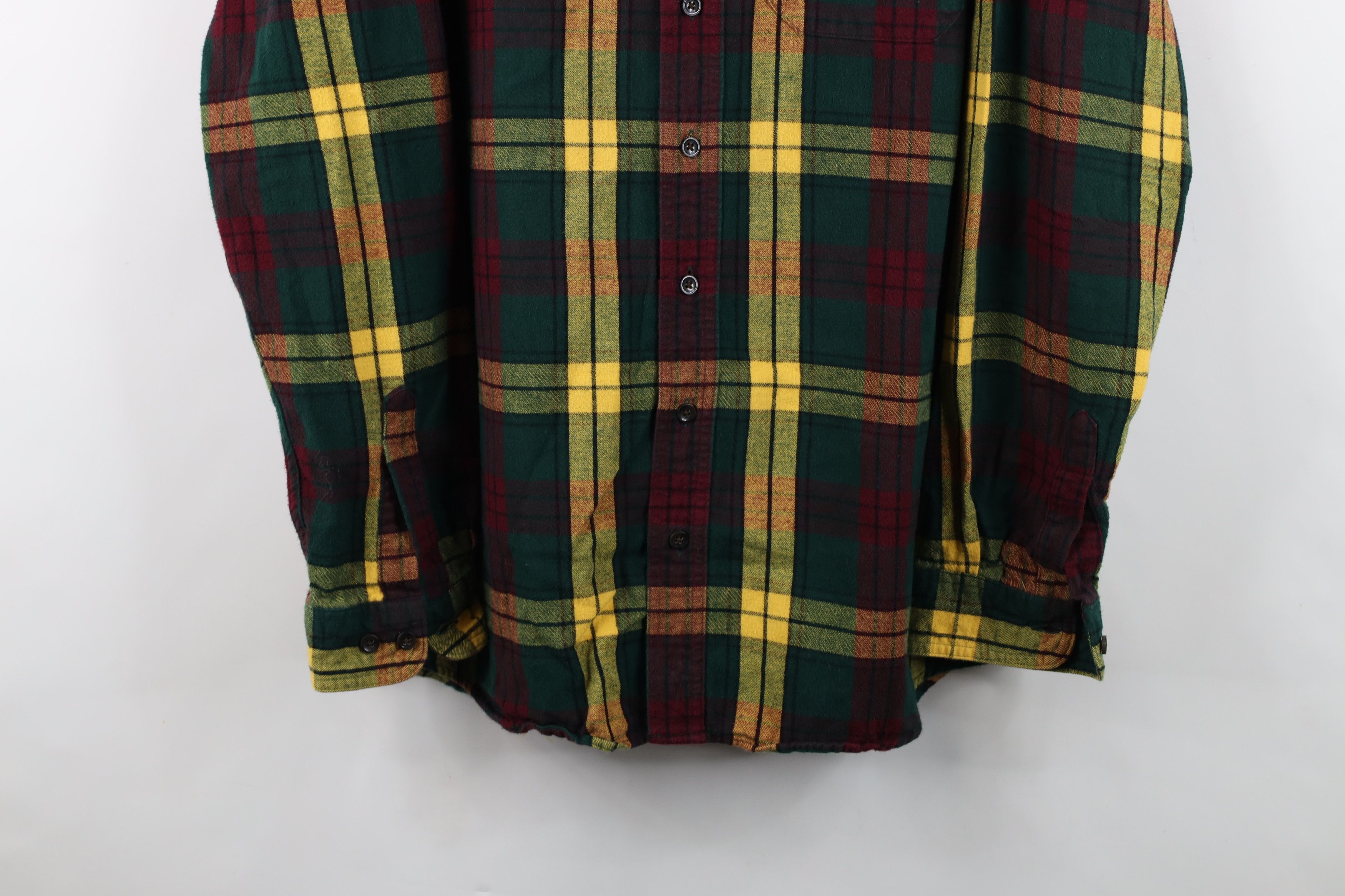 L.L. Bean Vintage LL Bean Flannel Collared Button Down Shirt Plaid Size US L / EU 52-54 / 3 - 3 Thumbnail