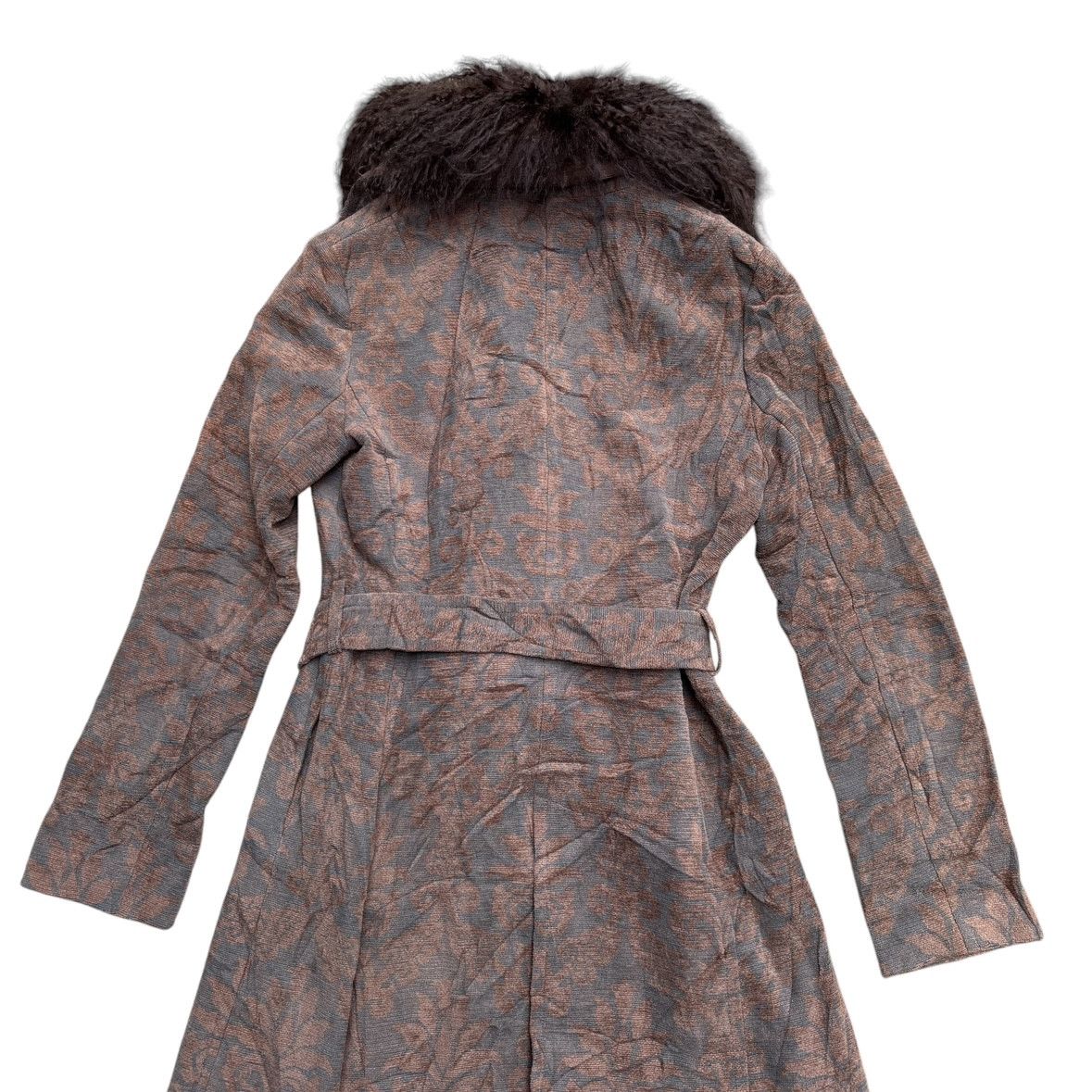 Vivienne Tam Vivienne Tam Velvet Embossed Coat With Removeable Fur Size S / US 4 / IT 40 - 10 Thumbnail
