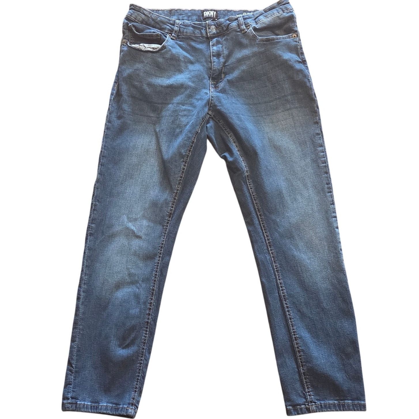 DKNY Stylish DKNY Bedford Slim Fit Blue Denim Jeans W33 L29 Size US 33 - 1 Thumbnail