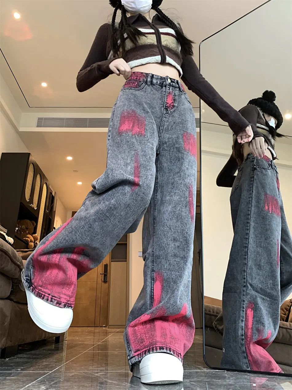 Japanese Brand × Jean Retro wide leg straight leg jeans Size US 30 / EU 46 - 3 Thumbnail
