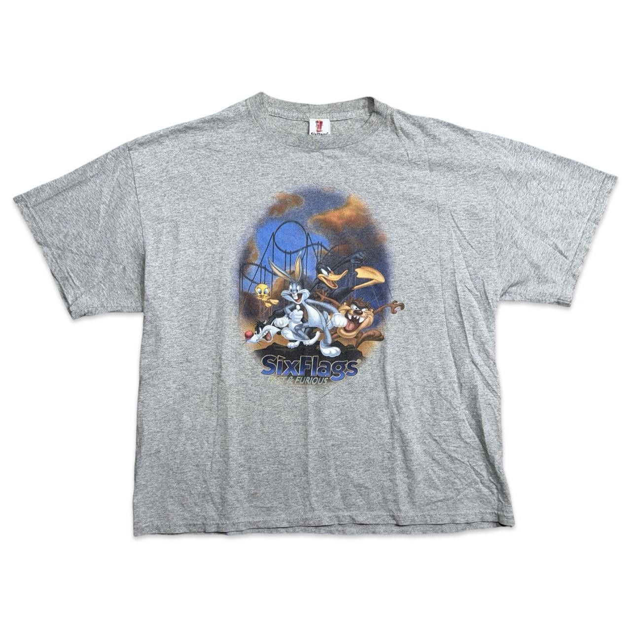 Designer Six Flags Looney Tunes Y2K Bugs Bunny T-Shirt Size US XL / EU 56 / 4 - 1 Thumbnail