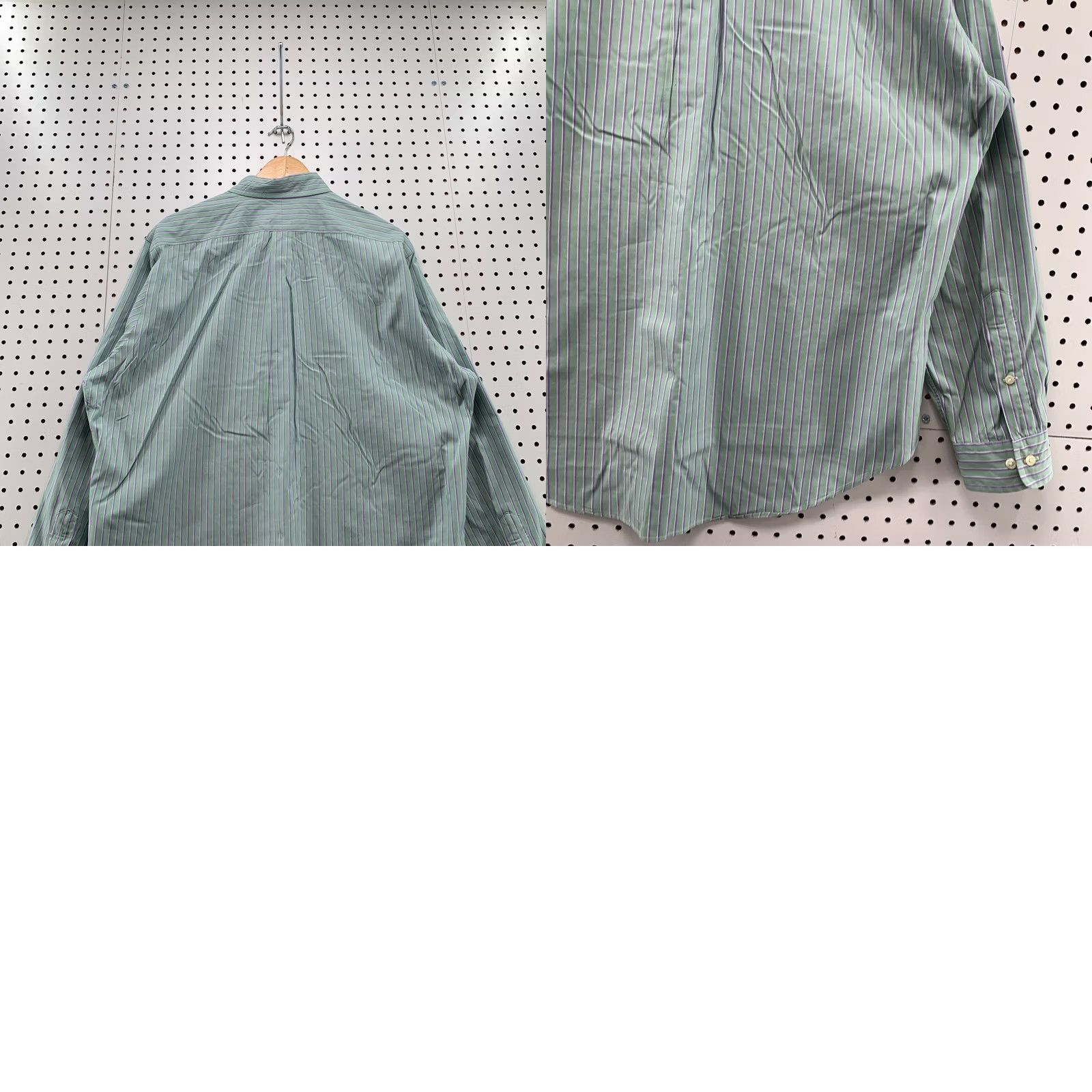 Polo Ralph Lauren Polo Ralph Lauren Shirt Men XL Green Purple Striped Button-Down 16.5 34/35 Classic Fit Size US XL / EU 56 / 4 - 10 Thumbnail