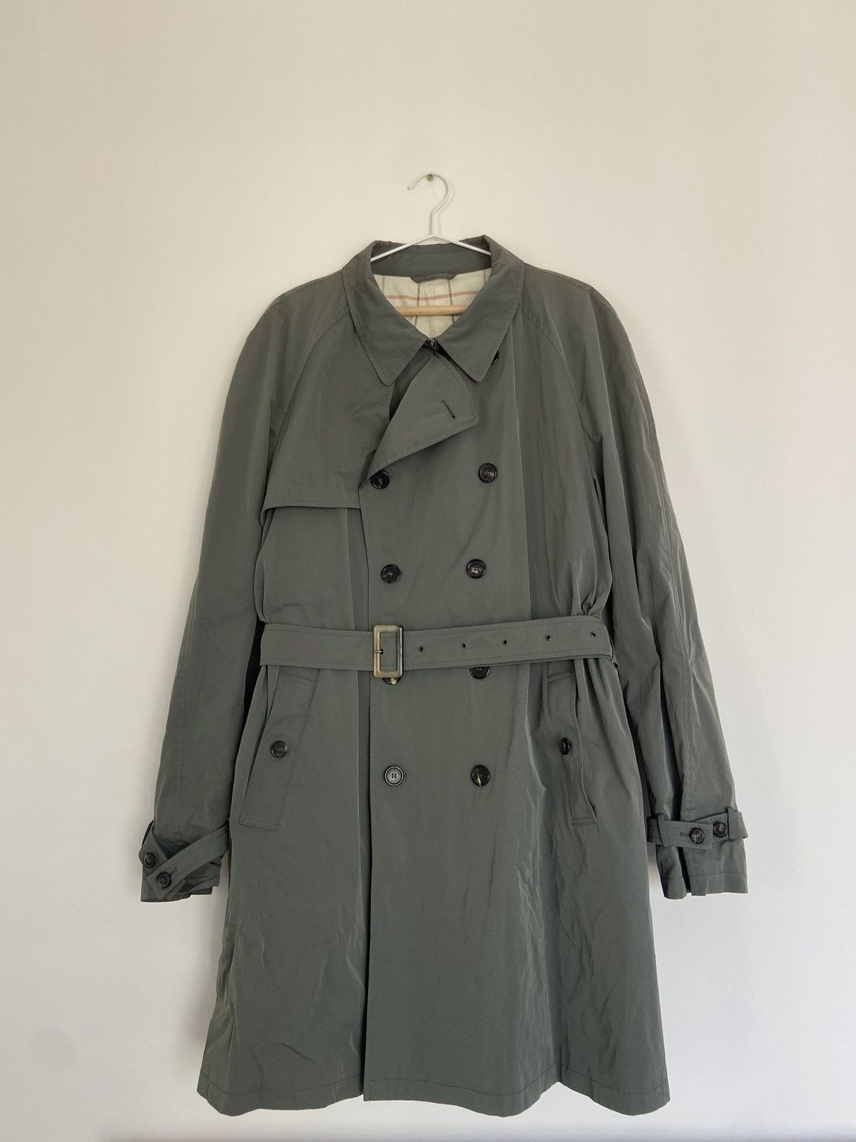 Loro Piana Loro Piana Light Olive Stormey Trench Tecno Coat Size US XXL / EU 58 / 5 - 1 Thumbnail
