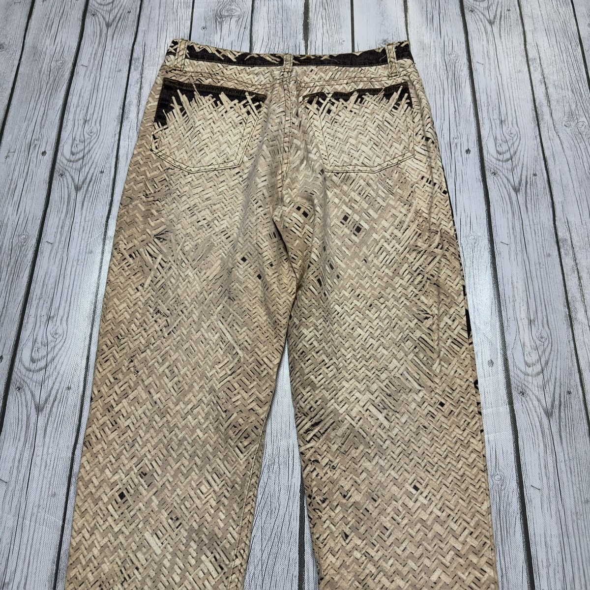 Roberto Cavalli × Vintage Vintage Roberto Cavalli printed jeans Size US 29 - 5 Thumbnail