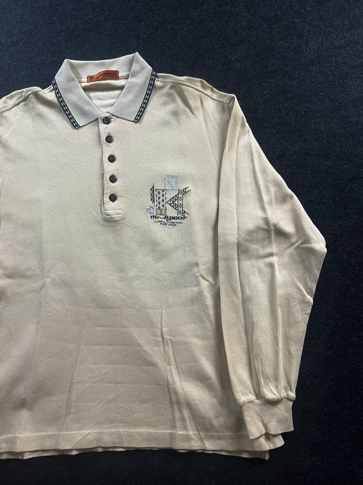 Mr Junko Shimada Long Sleeve Polo Logo
