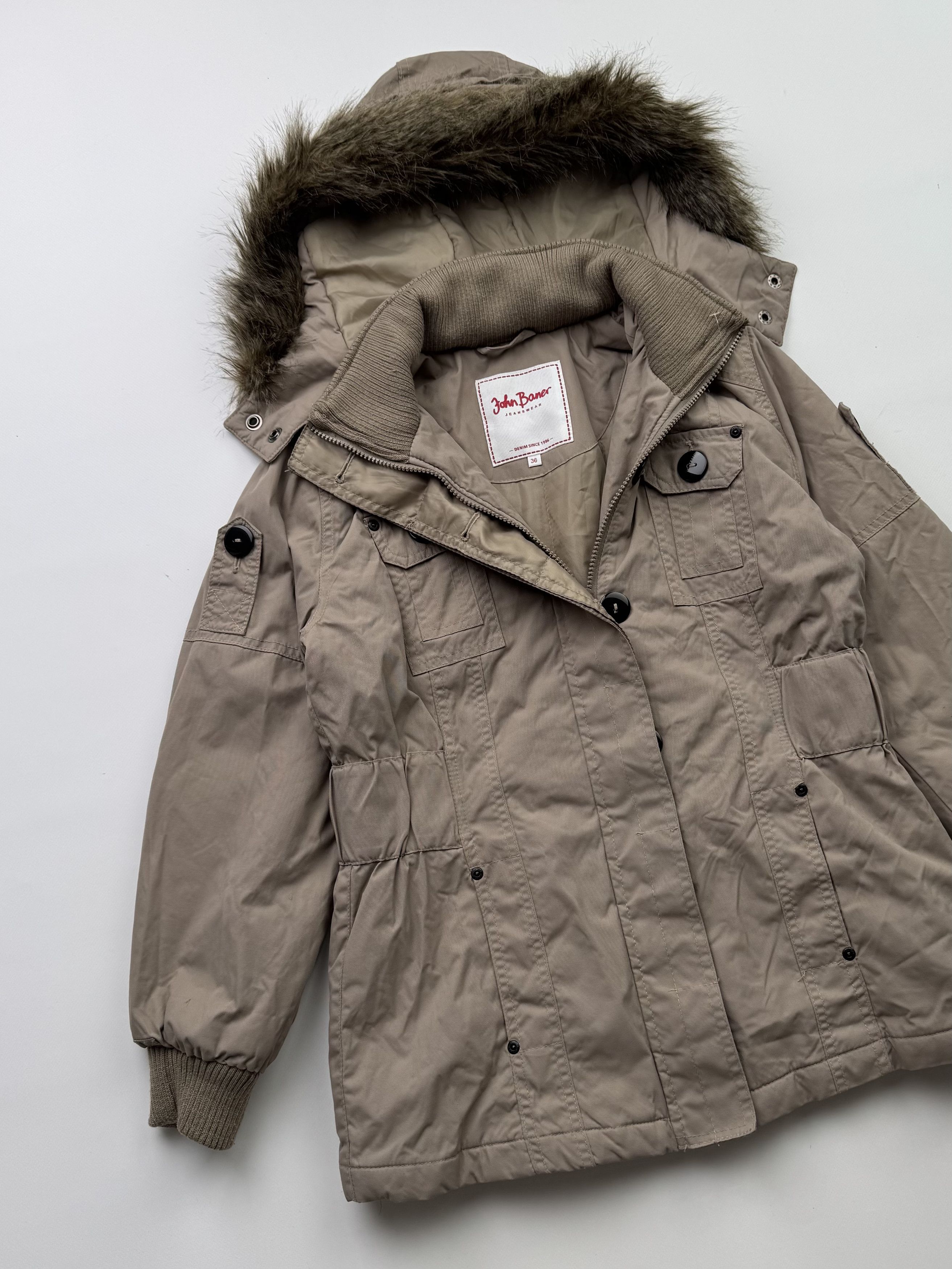 Japanese Brand Vintage Faux Fur Hood Jacket B767(V42)E2 Size XS / US 0-2 / IT 36-38 - 2 Thumbnail