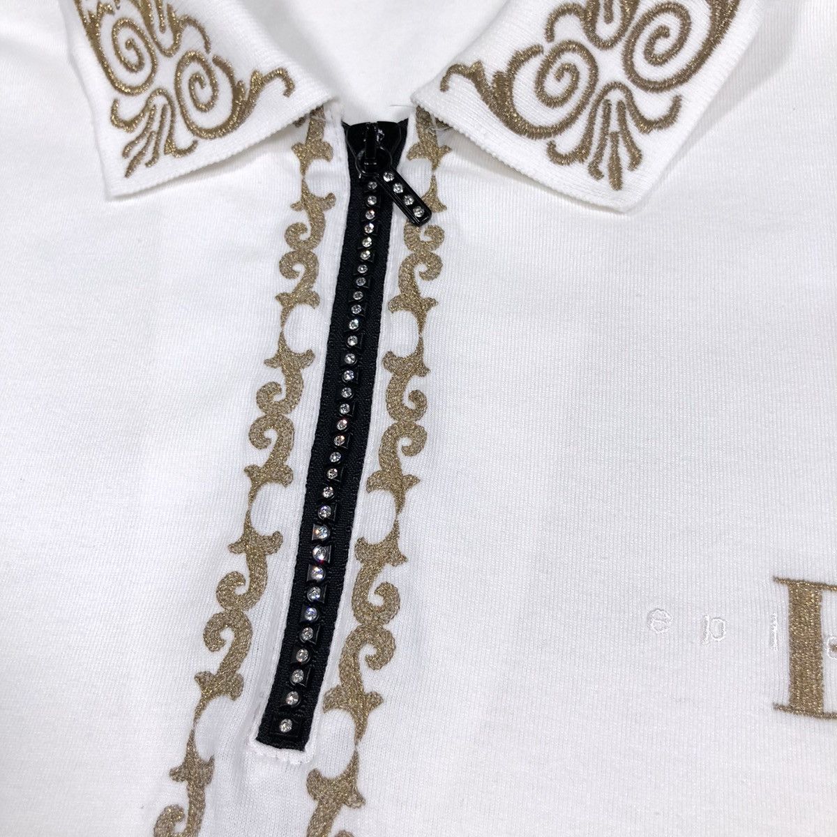 Swarovski Vintage Swarovski x Epicure Japan Single Stitch Half Zip Size US XL / EU 56 / 4 - 6 Thumbnail