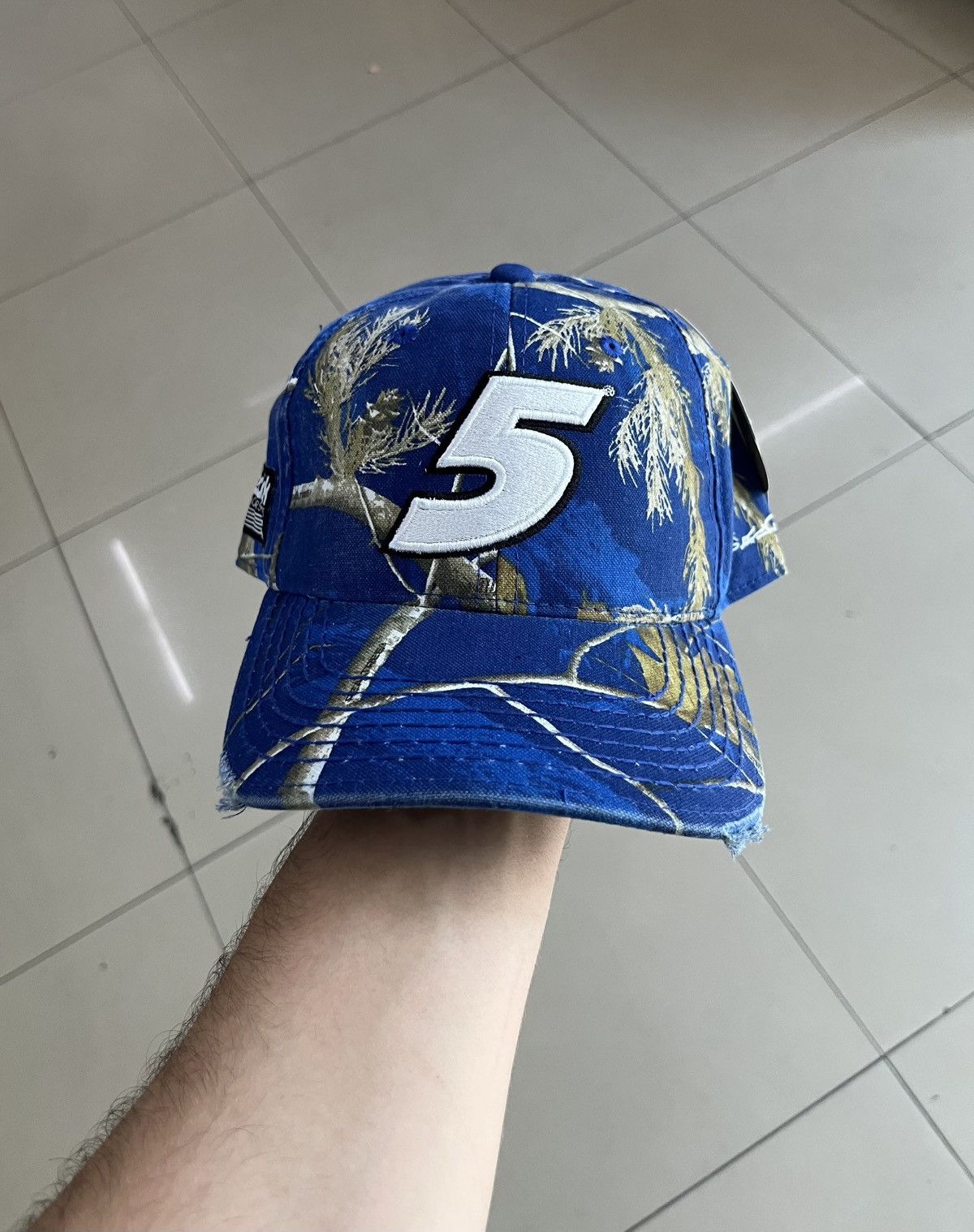 NASCAR NASCAR REALTREE #5 DISTRESSED HAT CAP Y2K Size ONE SIZE - 1 Thumbnail