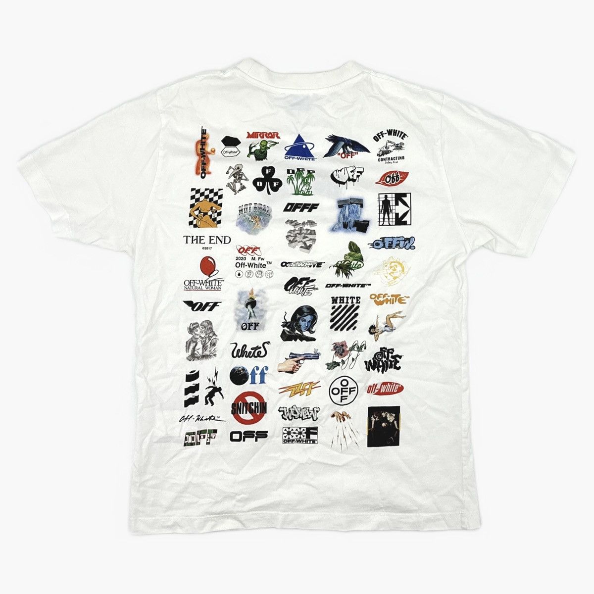 Off-White Off-White Logic White T-Shirt Size US L / EU 52-54 / 3 - 1 Thumbnail