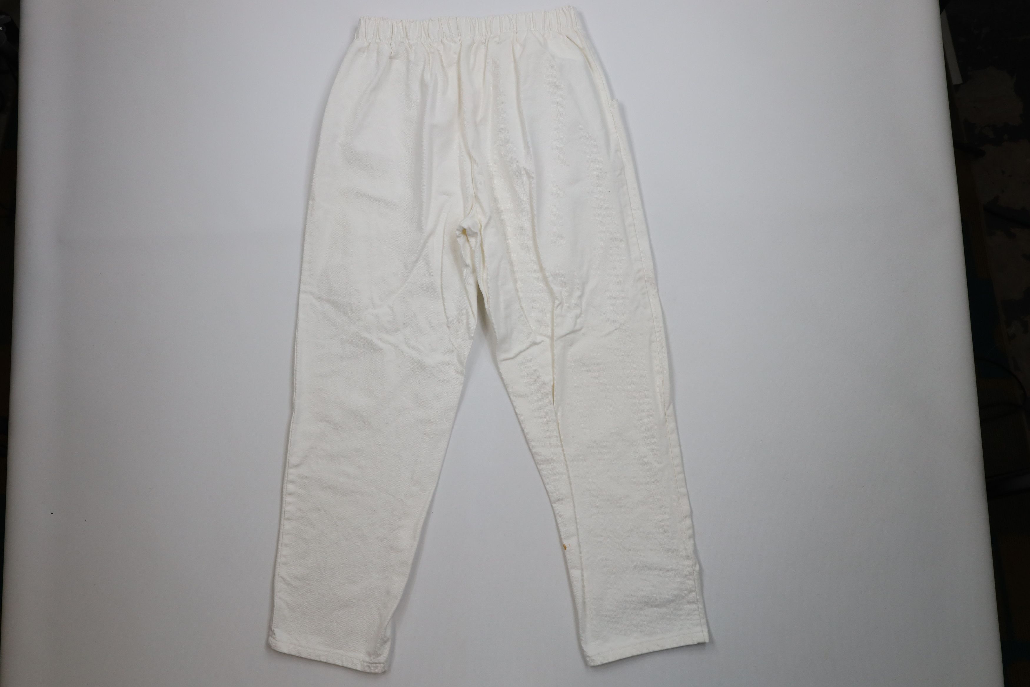 Vintage Vintage 80s 90s StreetwearTapered Leg Jeans White Cotton USA Size 40" / US 18 - 8 Thumbnail