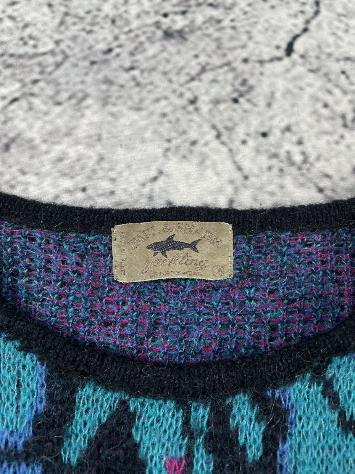 Paul & Shark Vintage Paul & Shark 48-M Patterned Sweater Old Money Winter Size US M / EU 48-50 / 2 - 3 Thumbnail