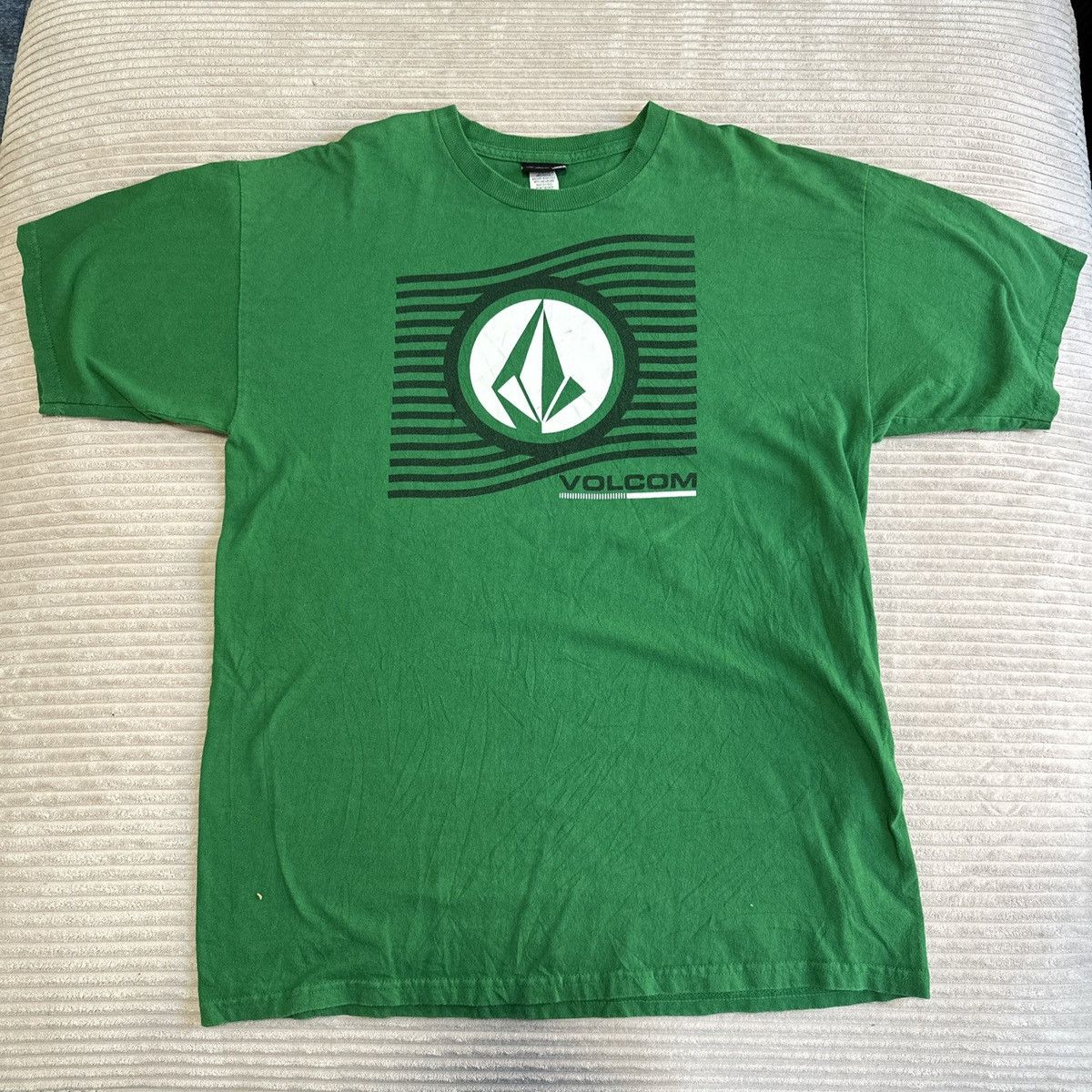 Volcom Volcom Logo T Shirt 2000s Y2K Green Short Sleeve Surf Skate Size US L / EU 52-54 / 3 - 1 Thumbnail