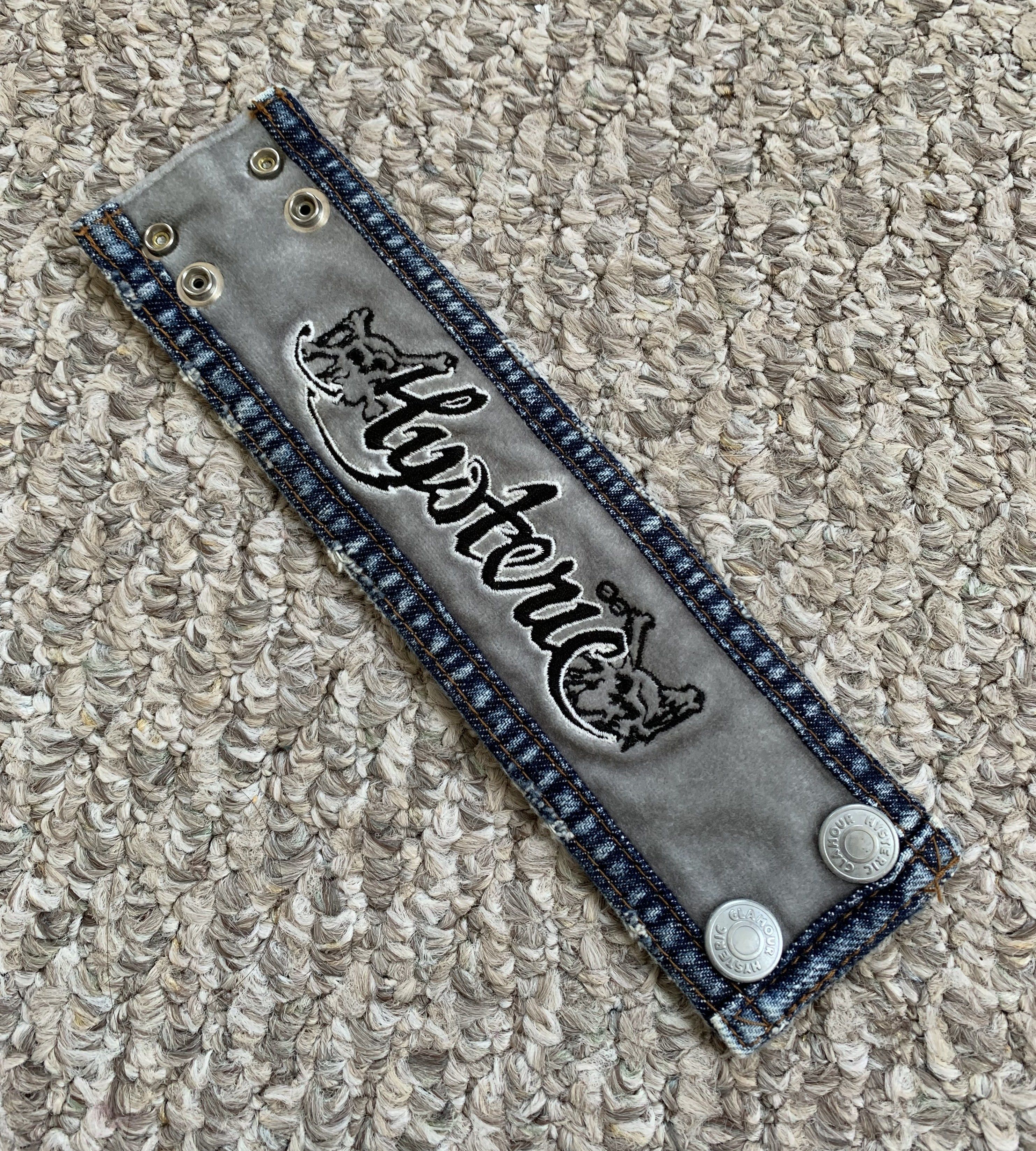 Hysteric Glamour Reversible Denim Bracelet