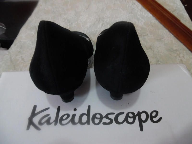 Designer Kaleidoscope black shoes for women's size 7UK Size US 9 / IT 39 - 8 Thumbnail