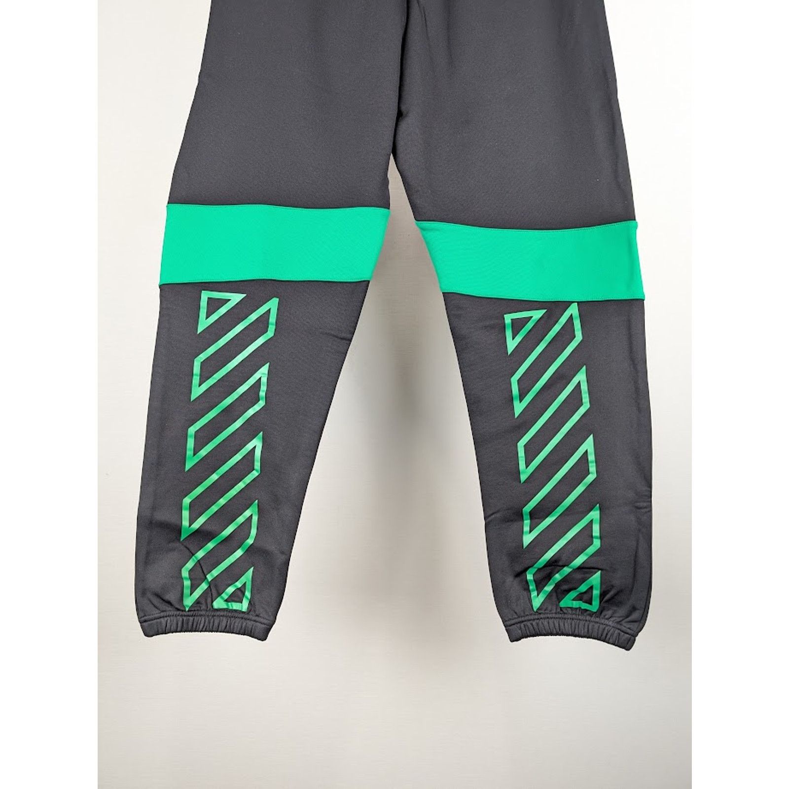 Off-White o1rshd1 Diag Outl Block Sweatpants & Joggers in Black/Green Size US 36 / EU 52 - 15 Thumbnail