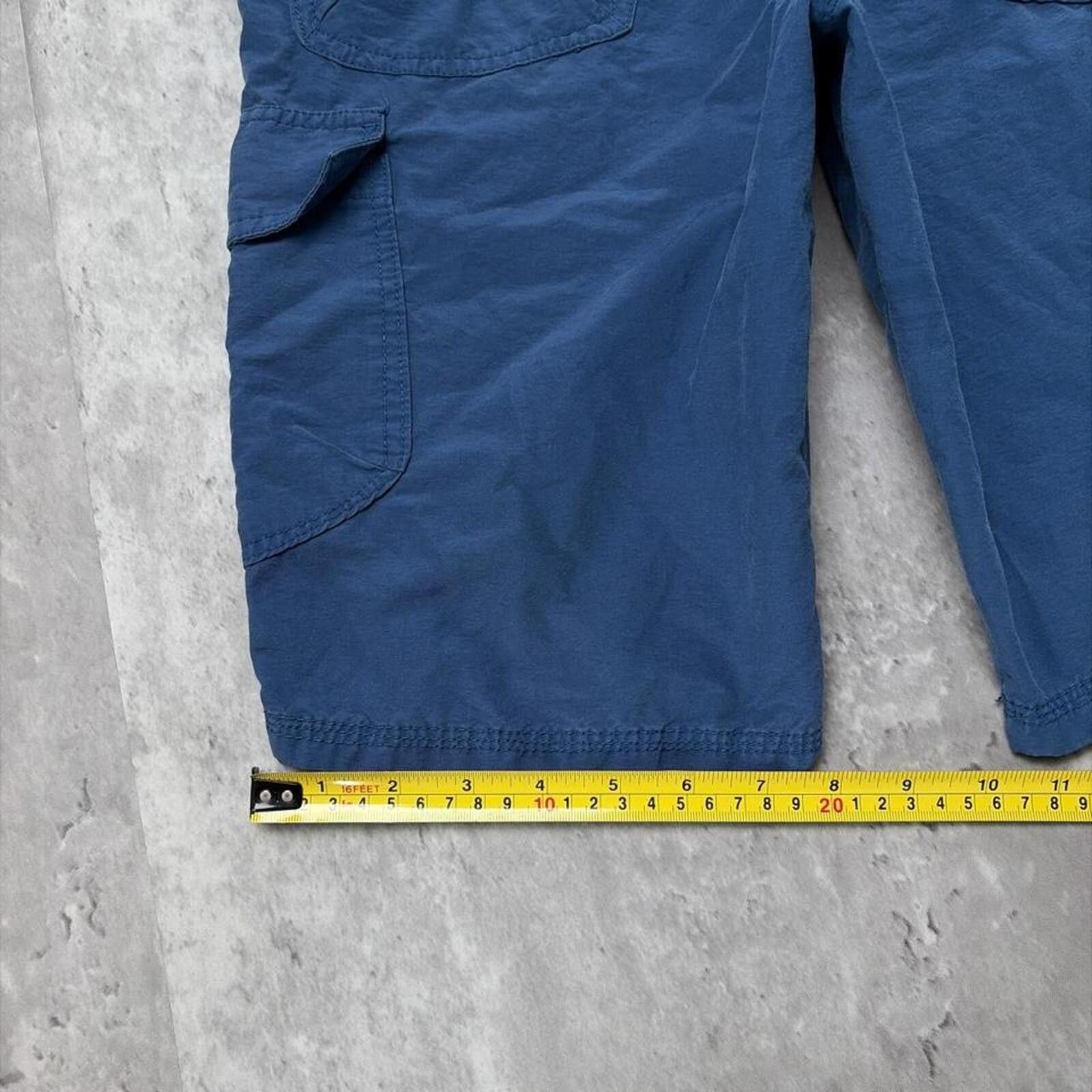 Other Y2K Navy First Wave Surf Grunge Baggy Cargo Shorts Size 26" / US 2 / IT 38 - 8 Thumbnail