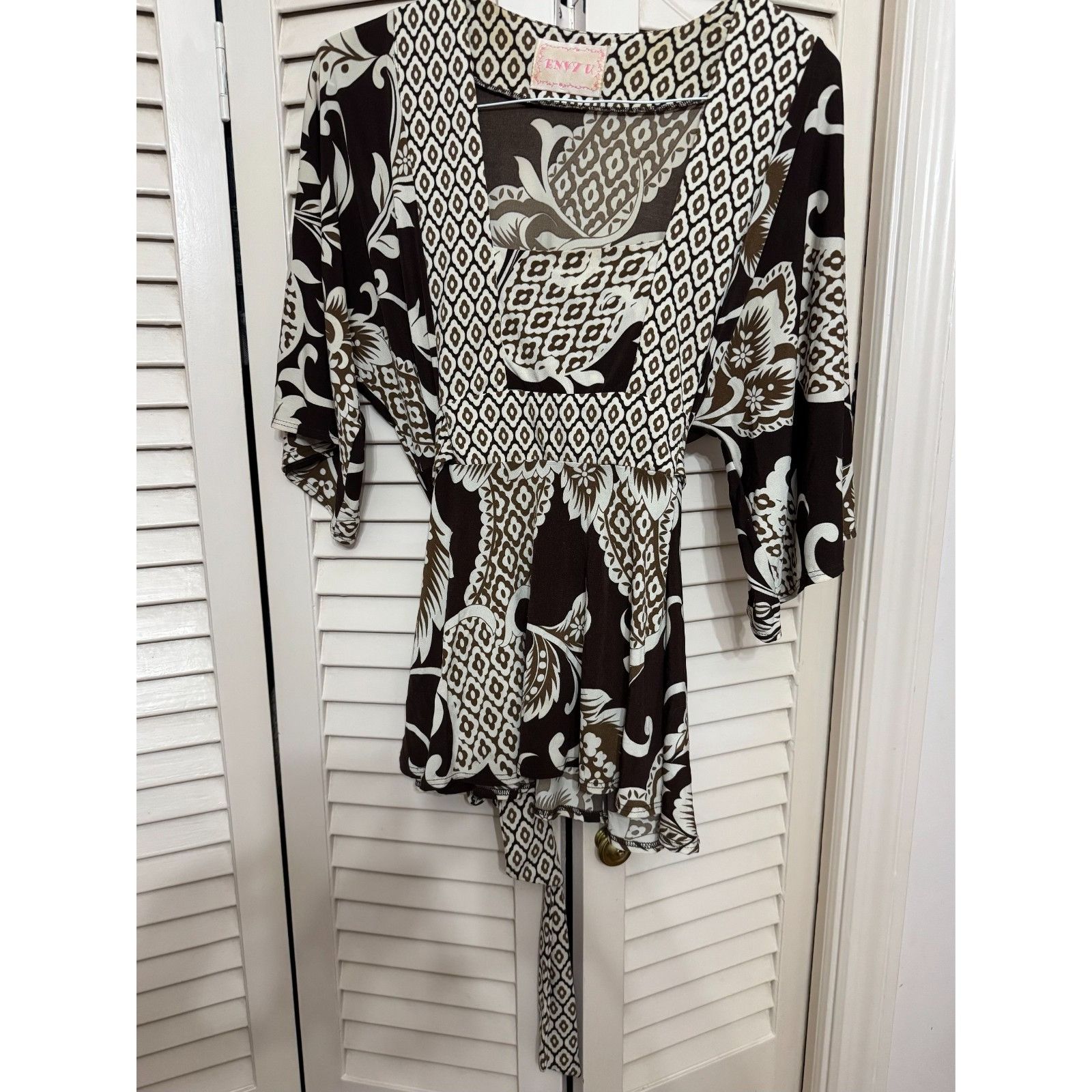 Other Envy U flare sleeve tie back shirt top size L Size L / US 10 / IT 46 - 6 Thumbnail