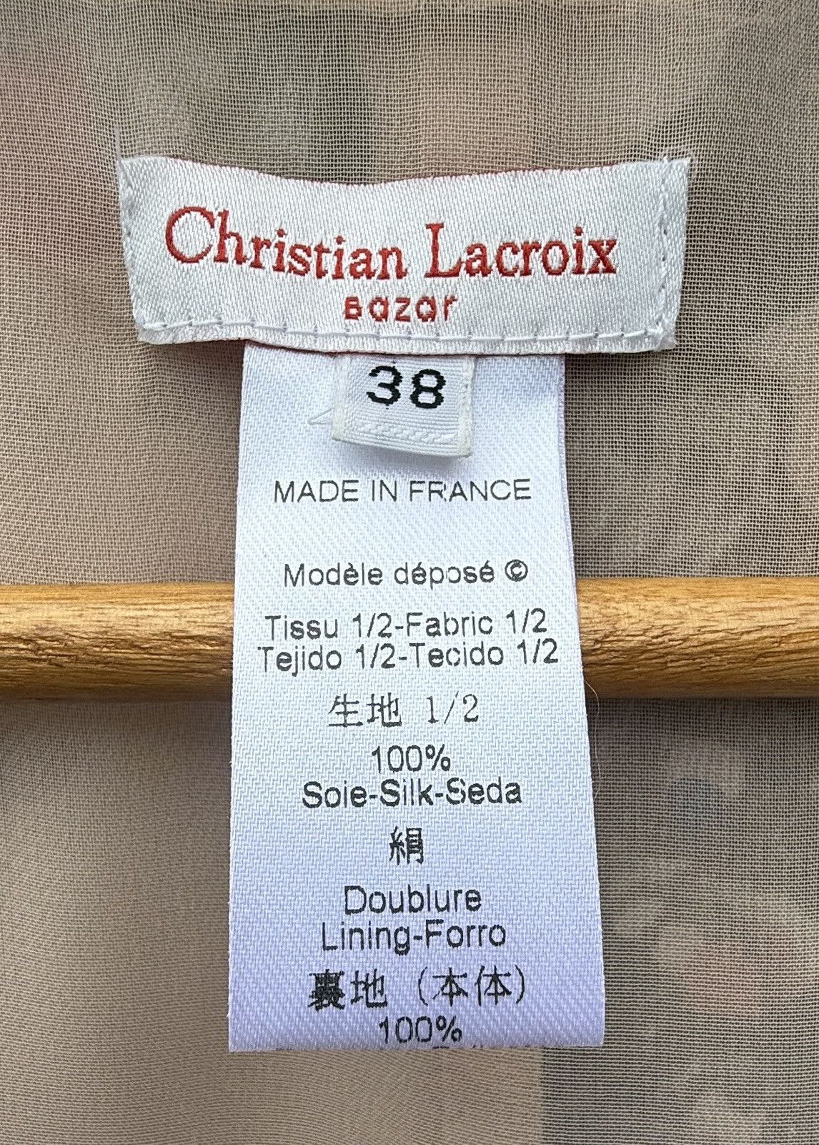 Christian Lacroix Vintage 90's Christian Lacroix Bazar Archival 100% Silk Size S / US 4 / IT 40 - 3 Thumbnail