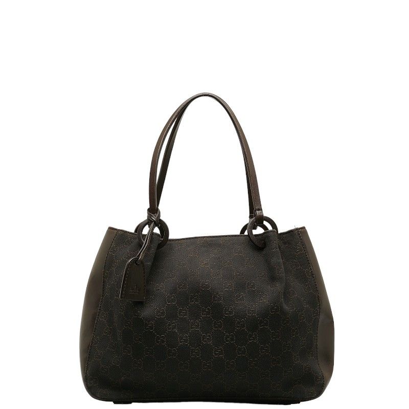 image of Gucci GG Canvas Shoulder Bag in Brown, Women's