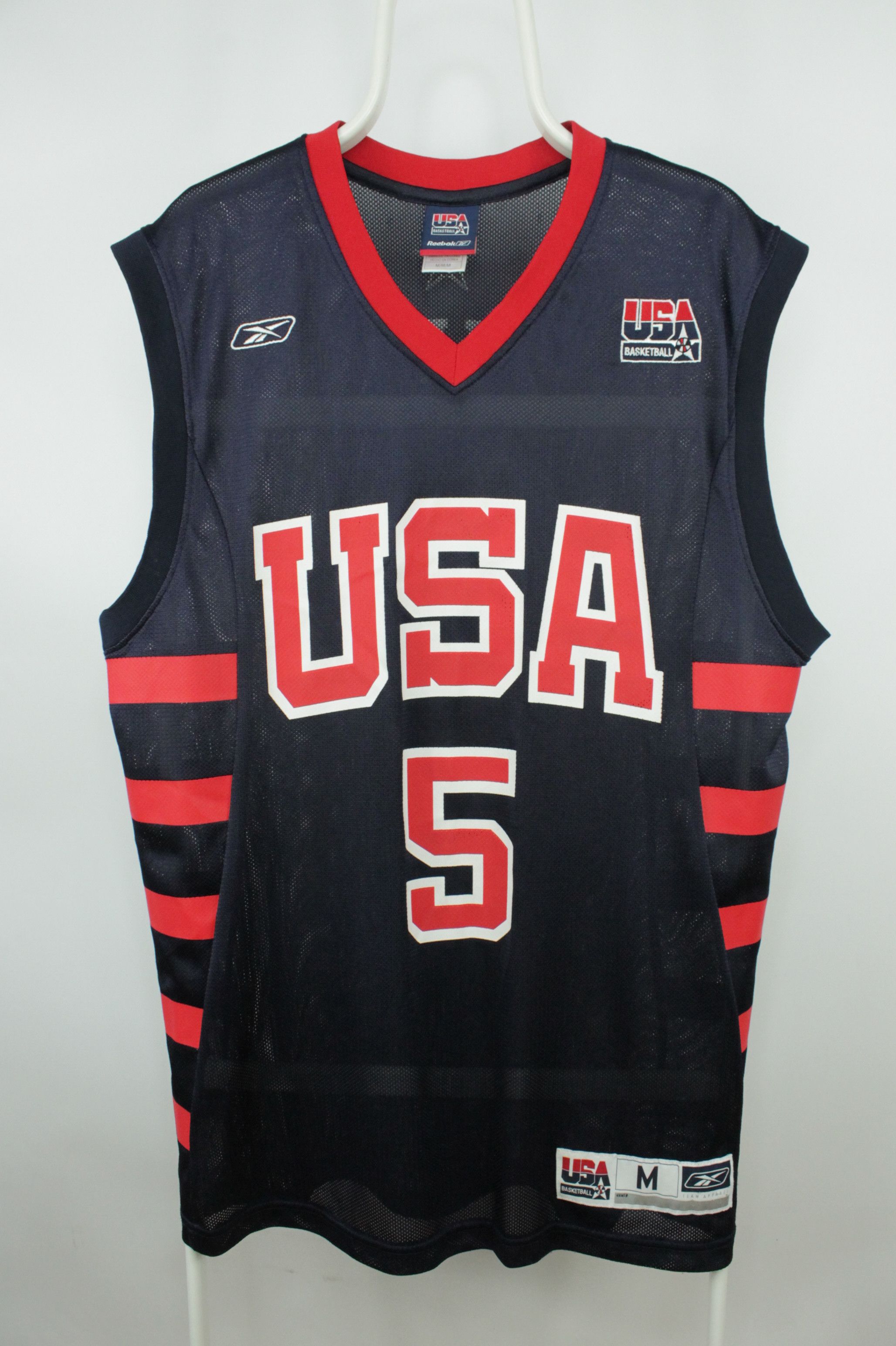 NBA × Reebok × USA Olympics Reebok USA National Team Basketball Jersey #5 Jason Kidd Size US M / EU 48-50 / 2 - 1 Thumbnail