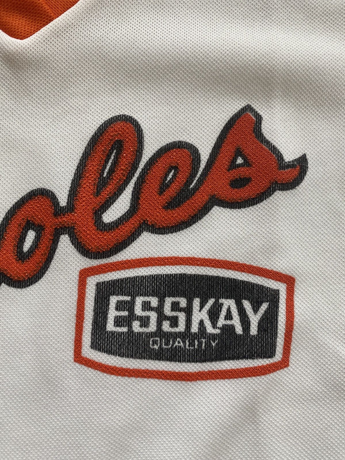 MLB Vintage 80’s Baltimore Orioles Esskay Kid’s Promo Jersey Tee Size US XXS / EU 40 - 3 Thumbnail