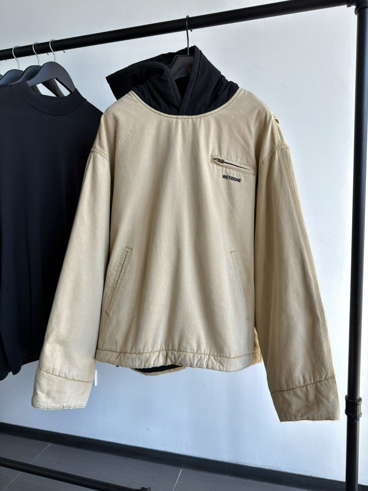 WE11DONE WE11DONE Canvas Detroit Canvas Hooded Bomber Jacket Size US M / EU 48-50 / 2 - 3 Thumbnail