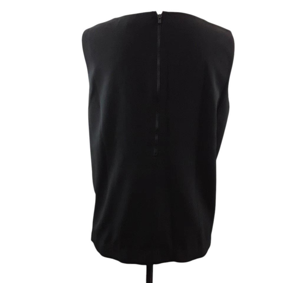 Ellen Tracy ELLEN TRACY Top Blouse XL Blush Pink Floral Front Black Back Size XL / US 12-14 / IT 48-50 - 7 Thumbnail