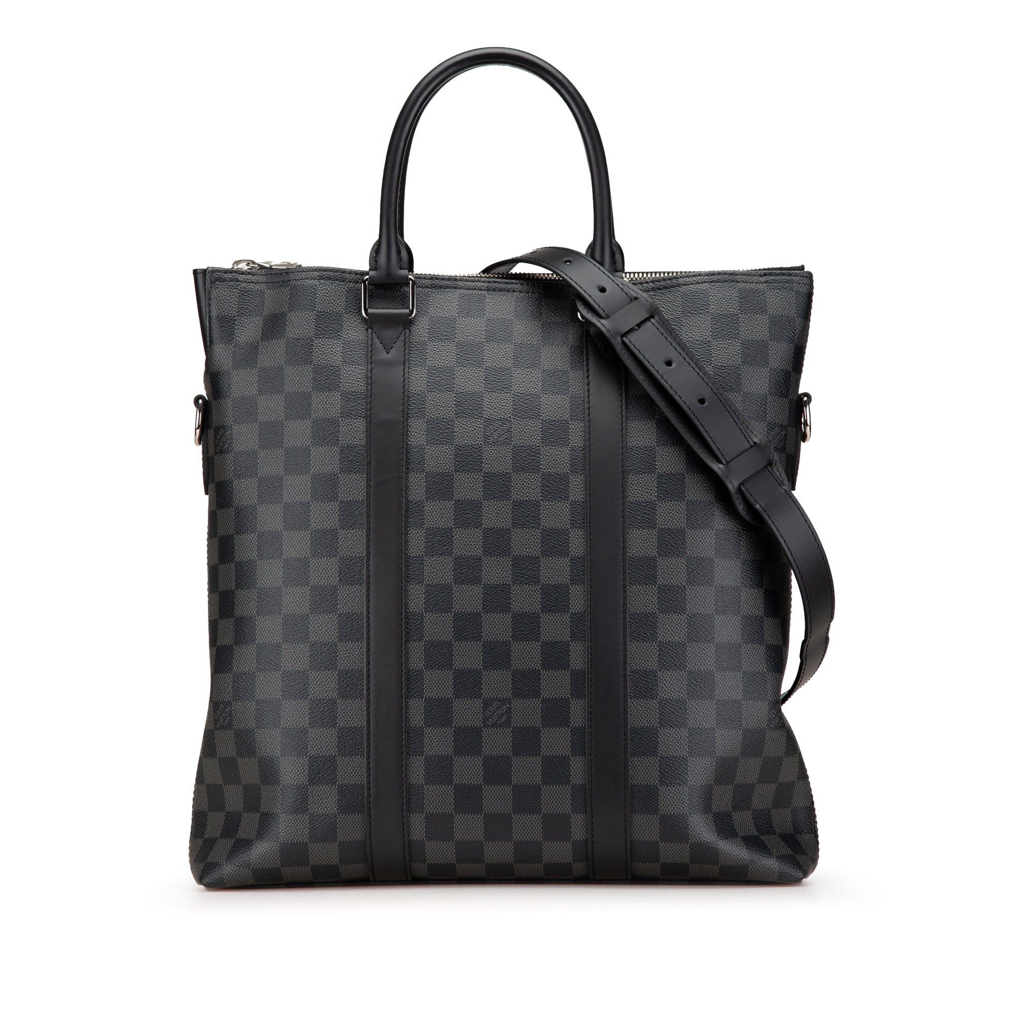Louis Vuitton Louis Vuitton Damier Graphite Anton Tote Black Size ONE SIZE - 1 Thumbnail