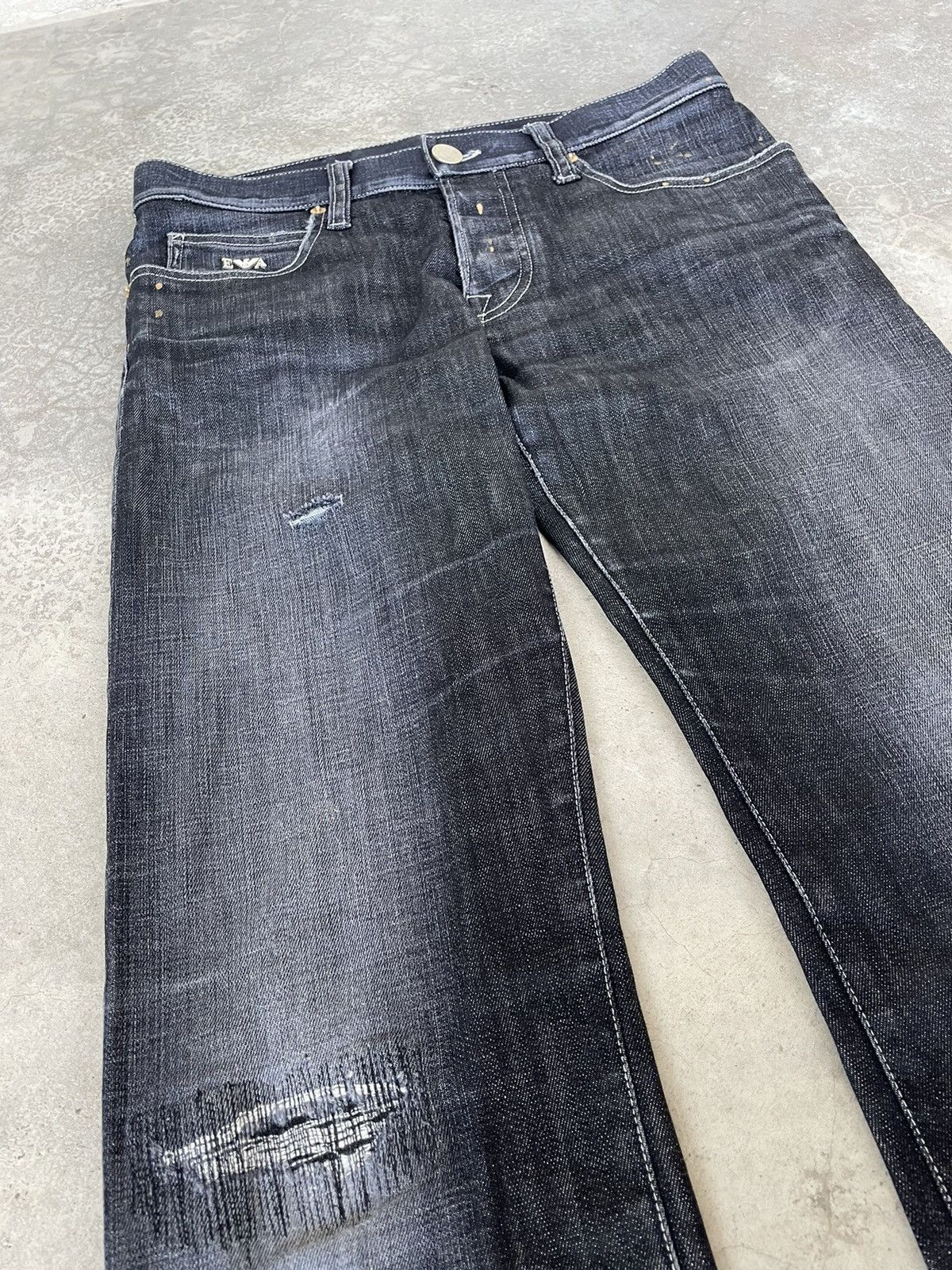 Emporio Armani Emporio Armani Distressed Denim Size US 30 / EU 46 - 3 Thumbnail