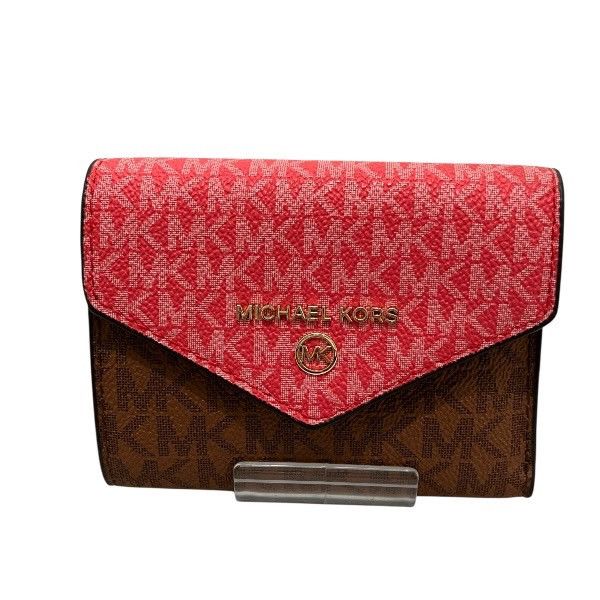 Michael Kors Michael Kors Jet Set Charm Pvc Trifold Wallet Plastic / Synthetic Short Wallet 32S1Gt9E6B Duty Free For Usa in Pink, Women's