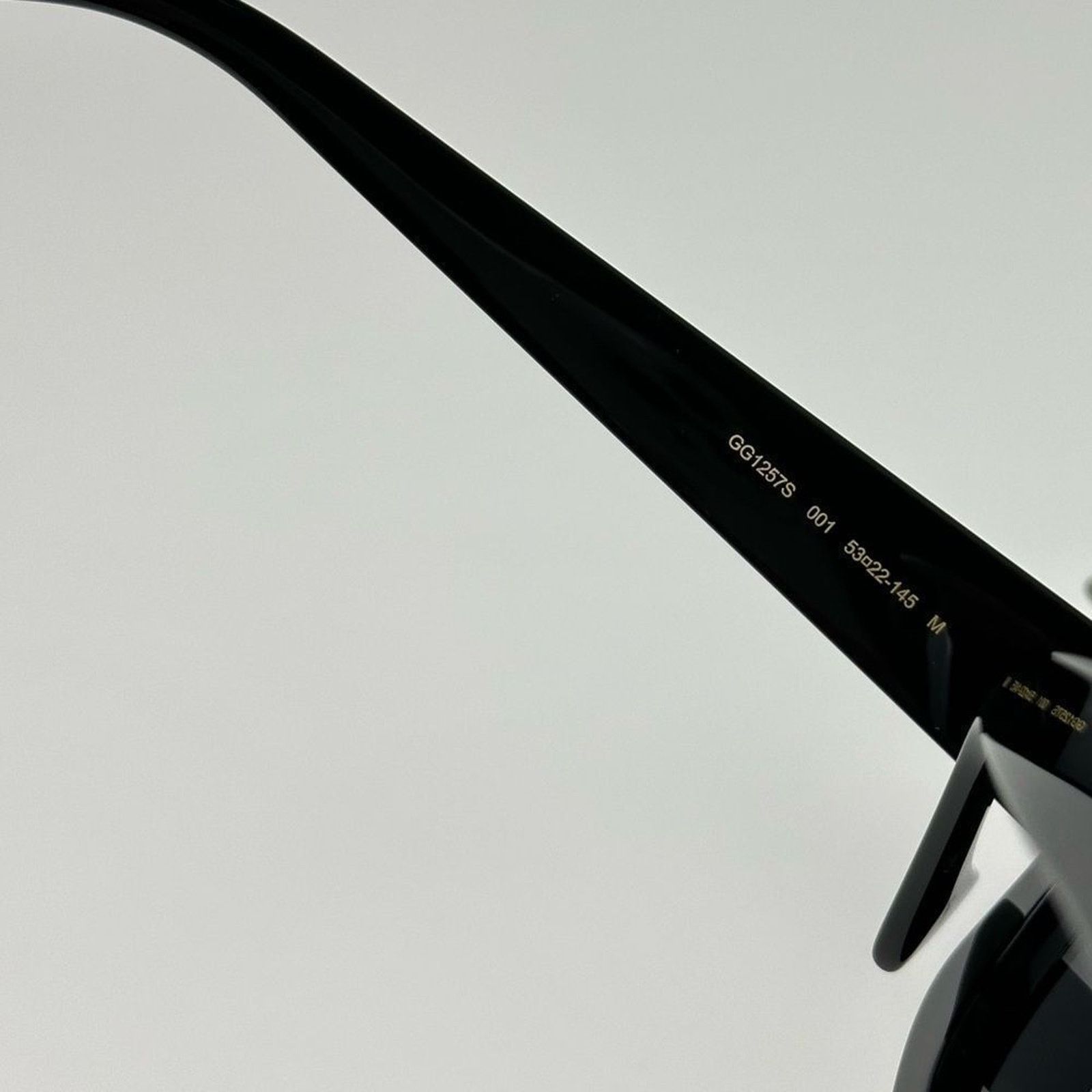 Gucci BRAND NEW GUCCI GG1257S 001 Black Grey Women Sunglasses Size ONE SIZE - 8 Thumbnail