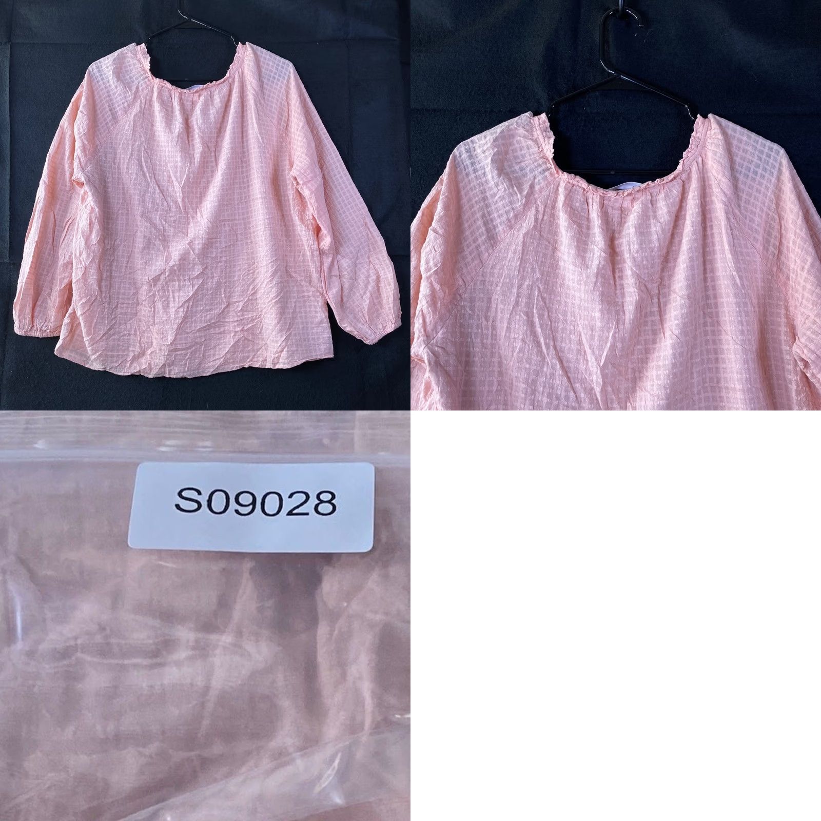 Lauren Conrad Lauren Conrad Blouse Womens Blush Pink Checkered Lined Long Sleeve Boho Casual Workwear Shirt L Size L / US 10 / IT 46 - 9 Thumbnail