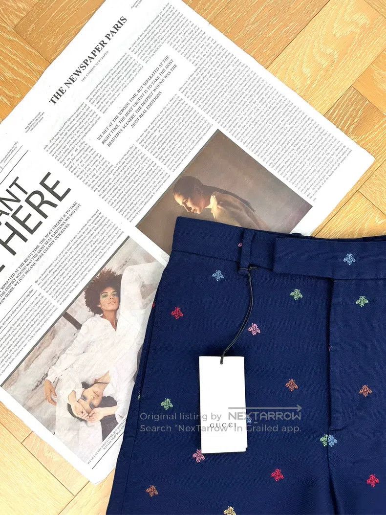 Gucci Gucci Summer colourful little bee embroidered men's breath Size US 28 / EU 44 - 6 Thumbnail