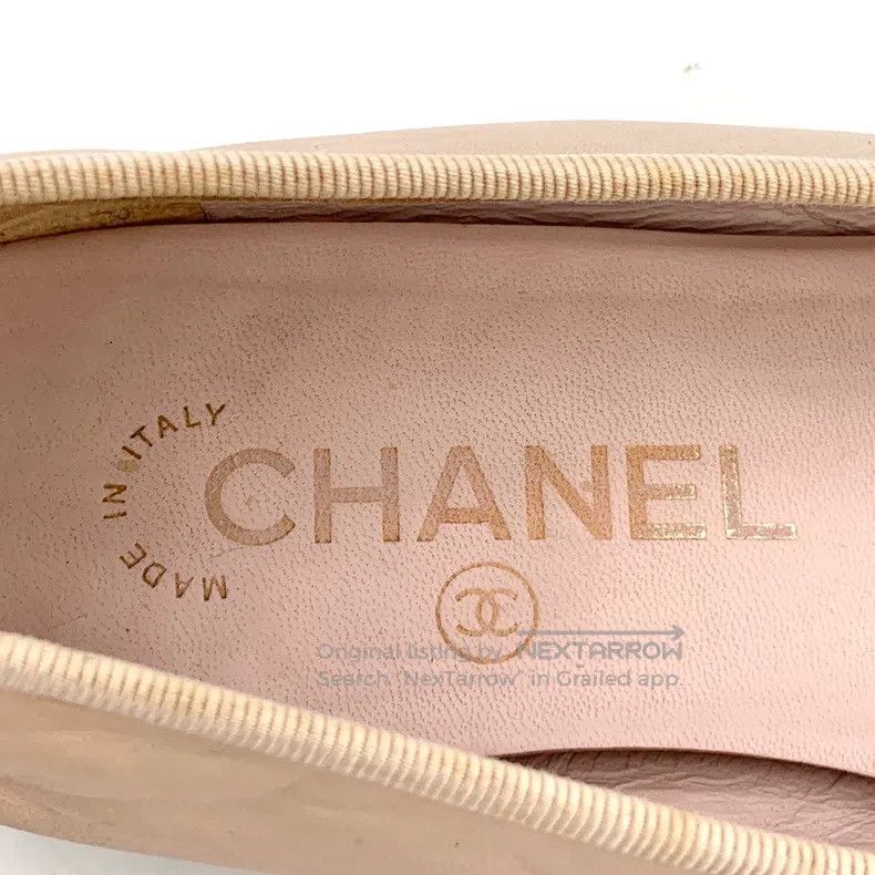 Chanel Chanel Nude pink round toe lacing bow casual flat shoes Size US 5.5 / IT 35.5 - 8 Thumbnail