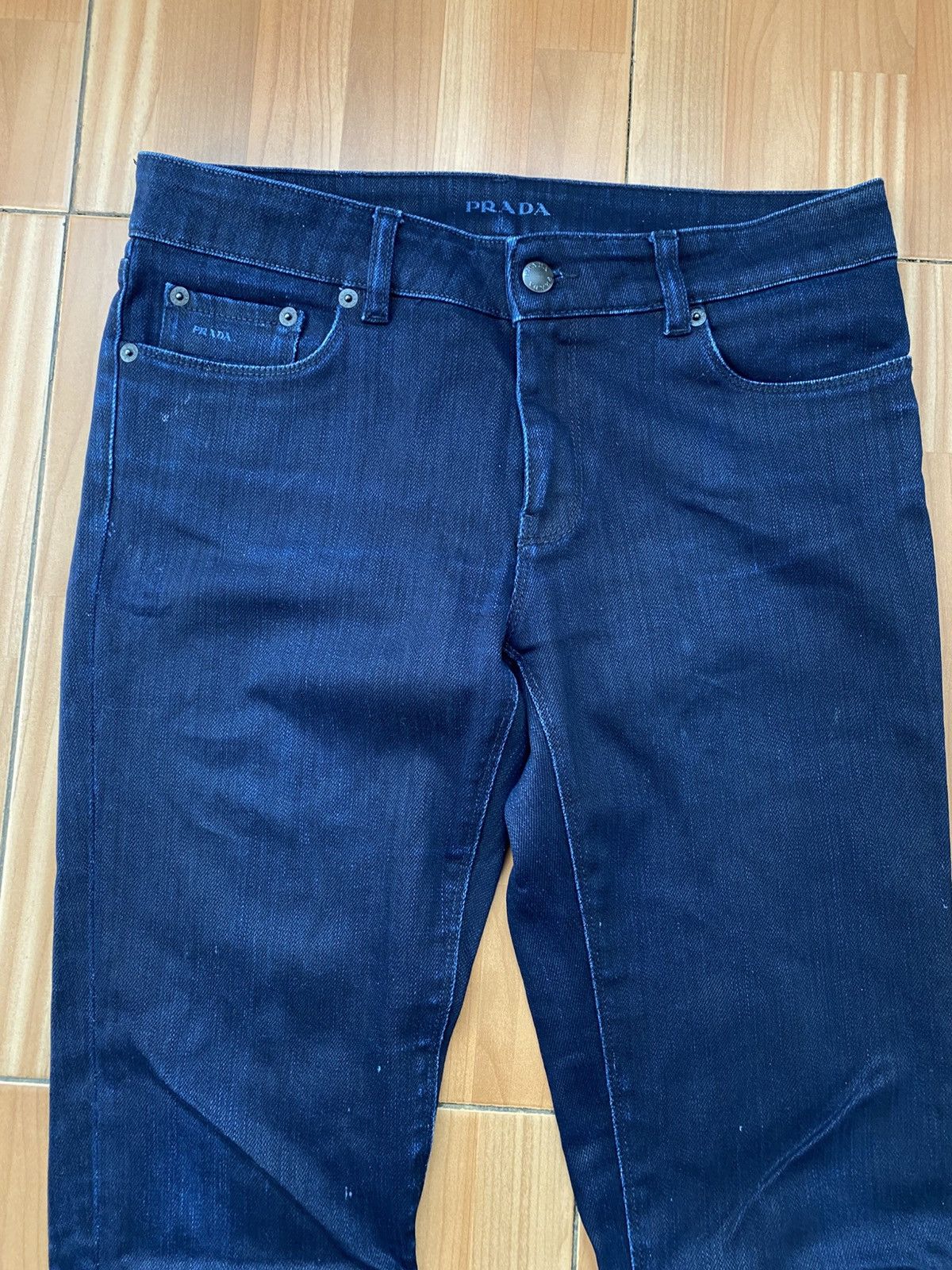 Prada PRADA Contour Fit Dark Blue Stretch Jeans Size 27 Size 27" / US 4 / IT 40 - 3 Thumbnail