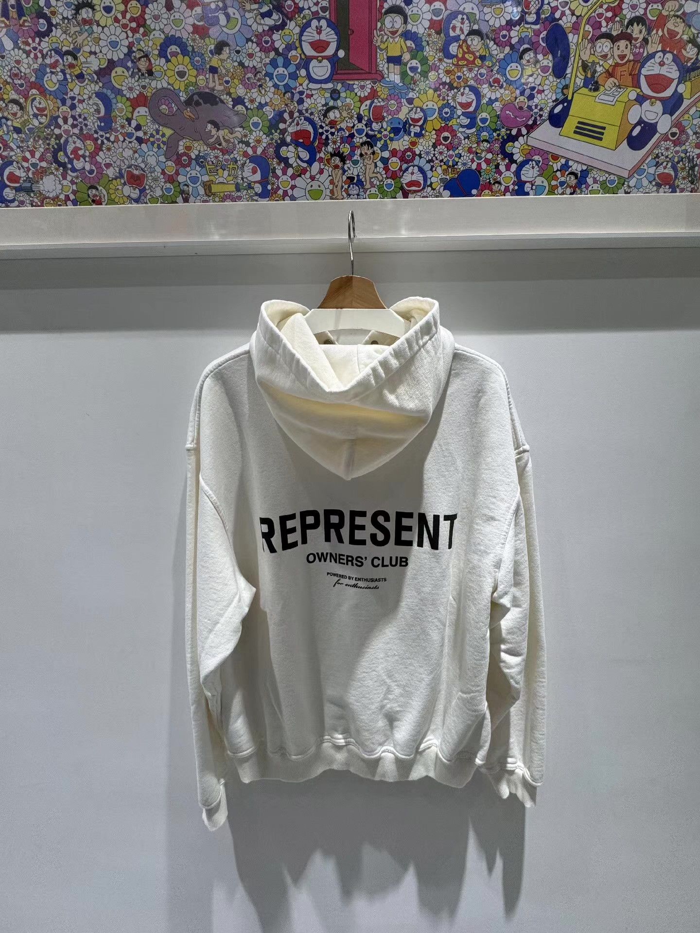 Represent Clo. Represent Essential Drop Shoulder Hoodie White Q15 Size US L / EU 52-54 / 3 - 2 Thumbnail