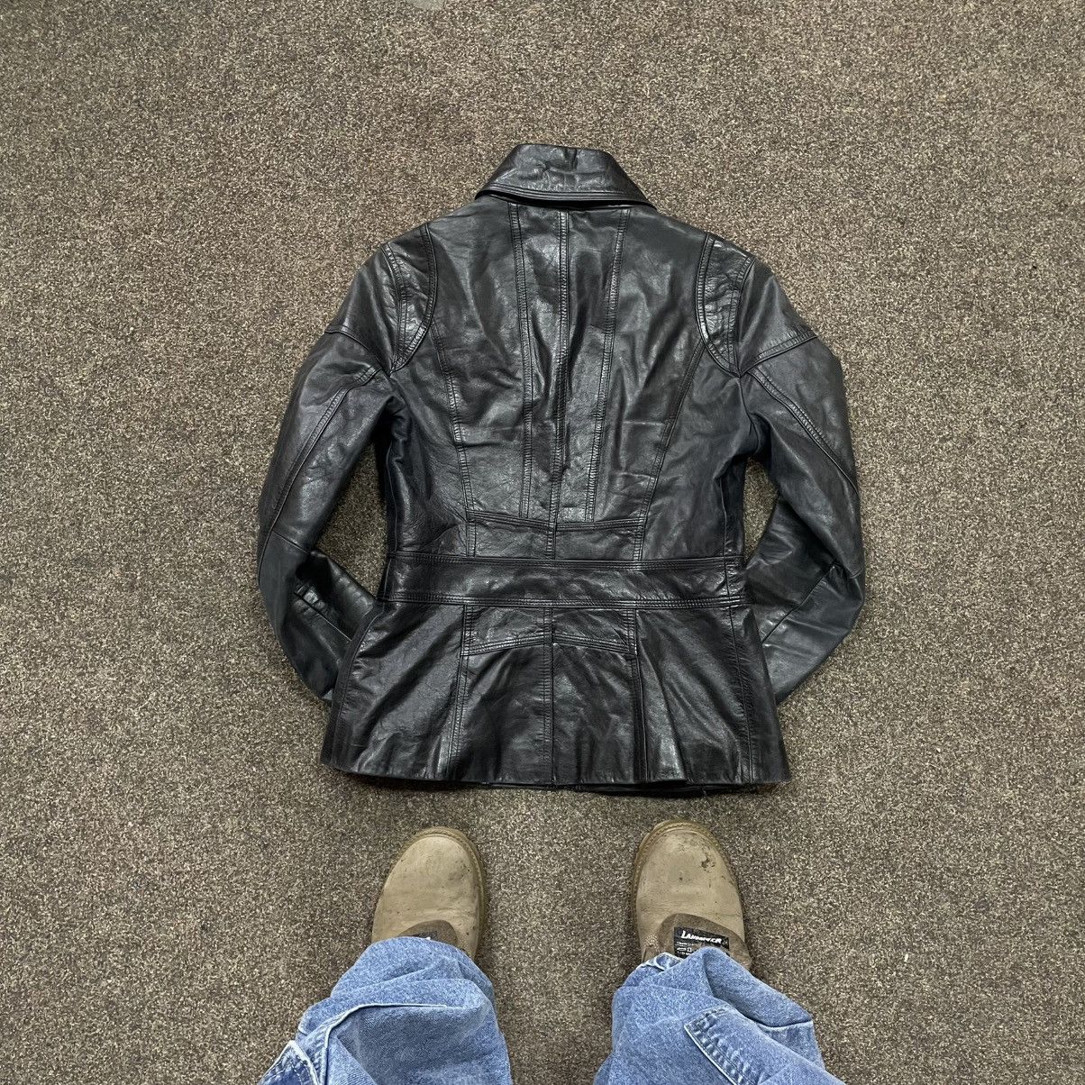 Genuine Leather Vintage Y2K Leather Jacket Biker Punk Opium BALENCIAGA Style Size S / US 4 / IT 40 - 6 Thumbnail