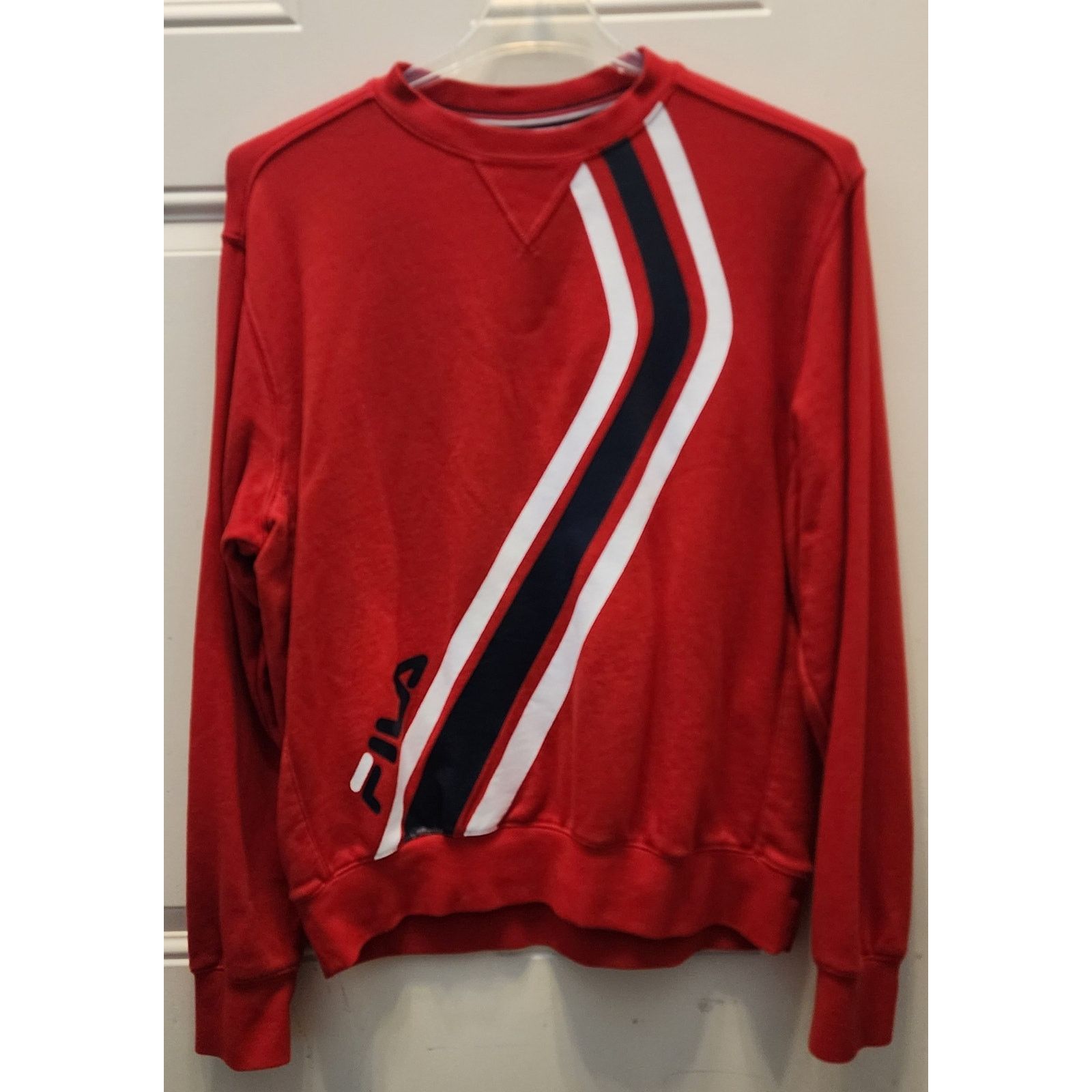 Other Vintage 90s Red Fila Sweatshirt, 100% cotton- US size M Size US M / EU 48-50 / 2 - 1 Thumbnail