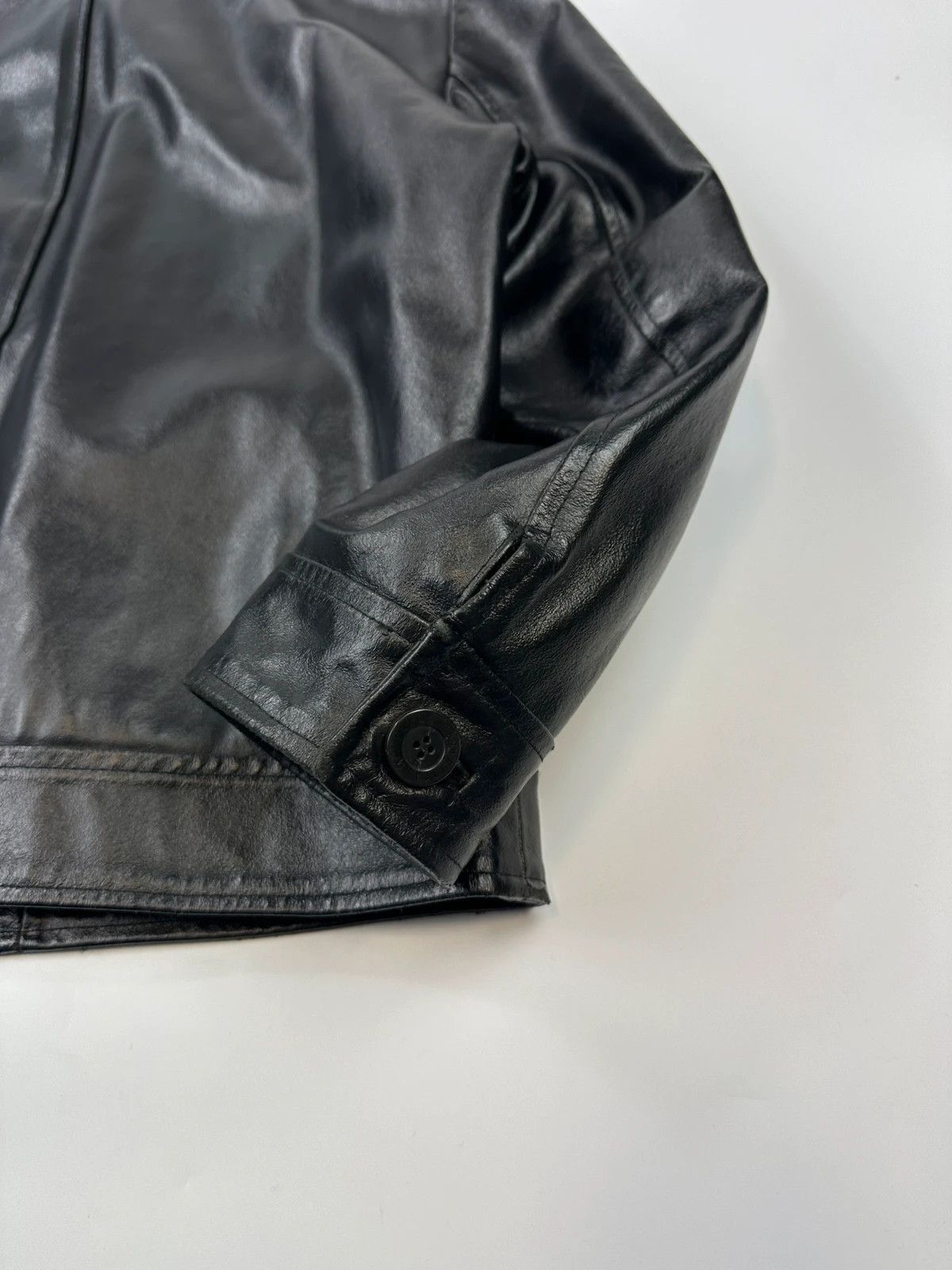 Valentino Valentino Late 90’s Glossy SheepSkin Leather Bomber Jacket Size US M / EU 48-50 / 2 - 10 Thumbnail