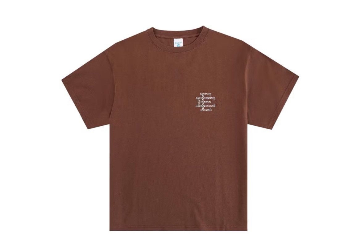 Eric Emanuel Eric Emanuel EE brown Swarovski crystals tee shirt large Size US L / EU 52-54 / 3 - 1 Thumbnail