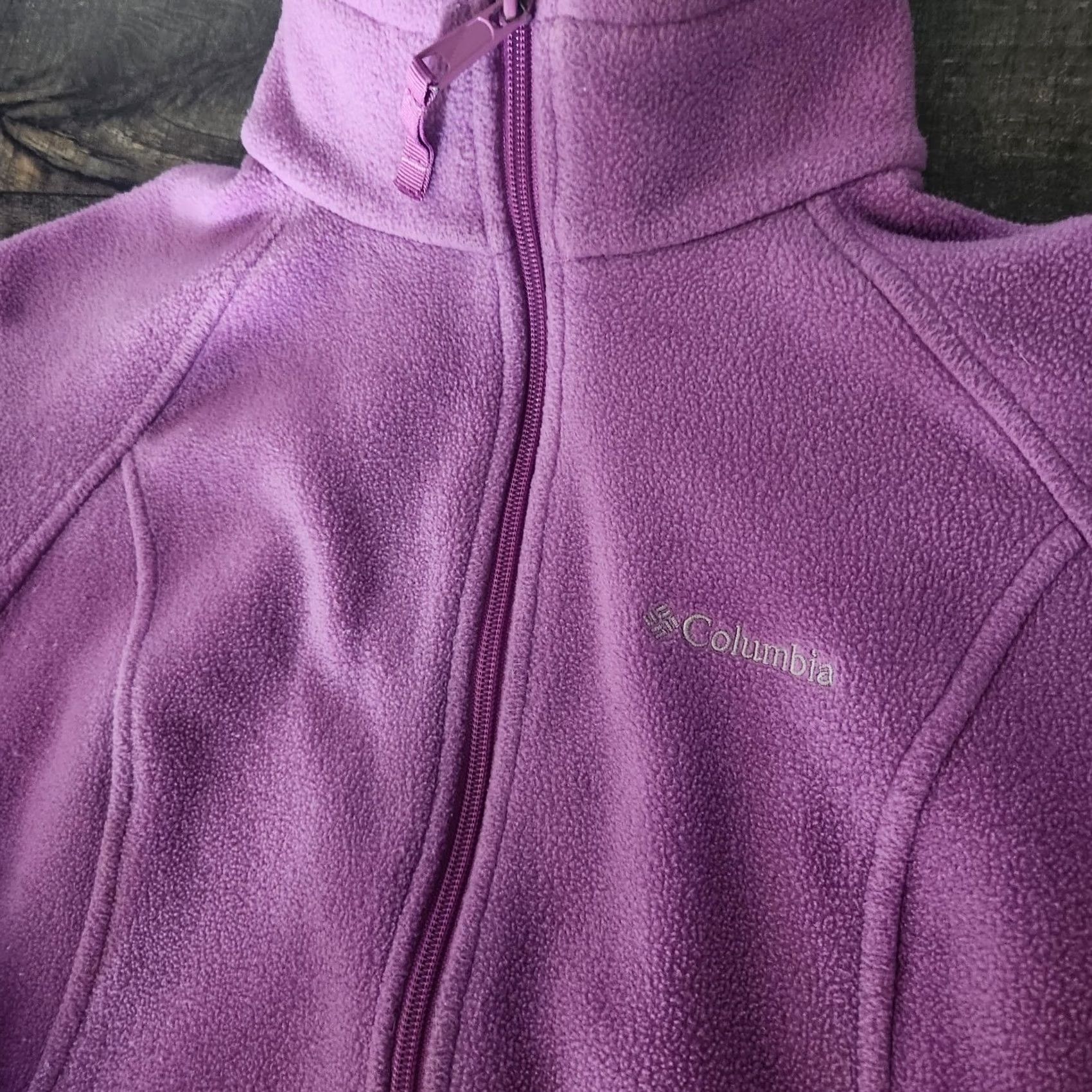 Vintage Columbia Jacket Womens Medium Purple Fleece Full Zip Casual Outdoor Hiking Size M / US 6-8 / IT 42-44 - 2 Thumbnail