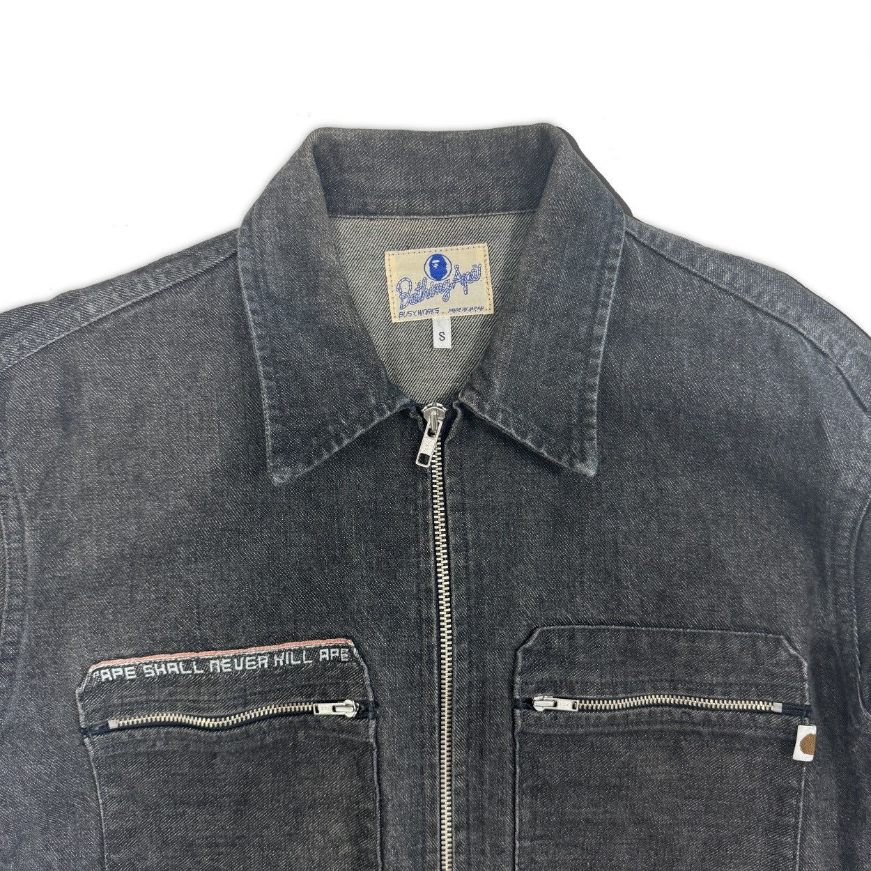 Bape Selvedge Denim Jacket Size US S / EU 44-46 / 1 - 3 Thumbnail