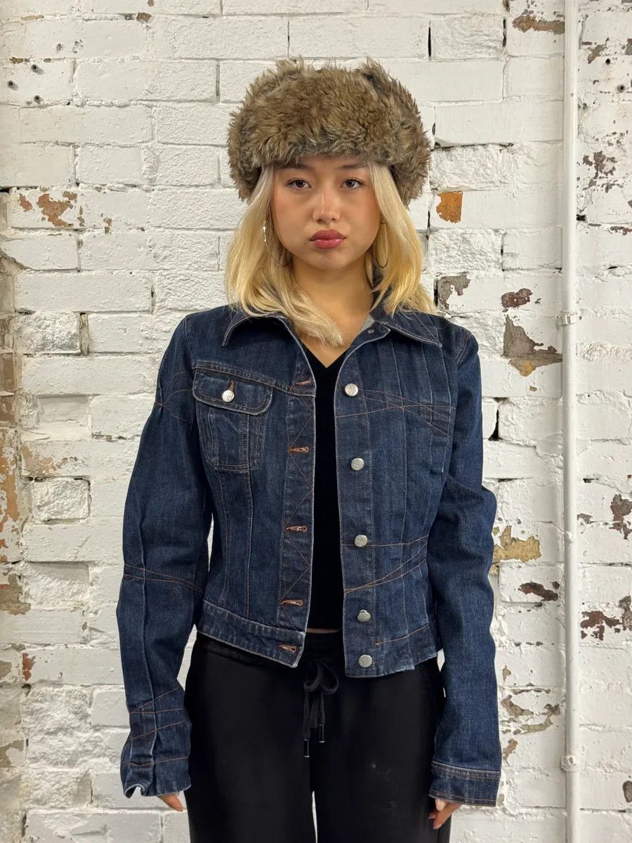 Jean Paul Gaultier 2000s Jean Paul Gaultier Type 1 Asymmetrical Denim Jacket Size M / US 6-8 / IT 42-44 - 2 Thumbnail