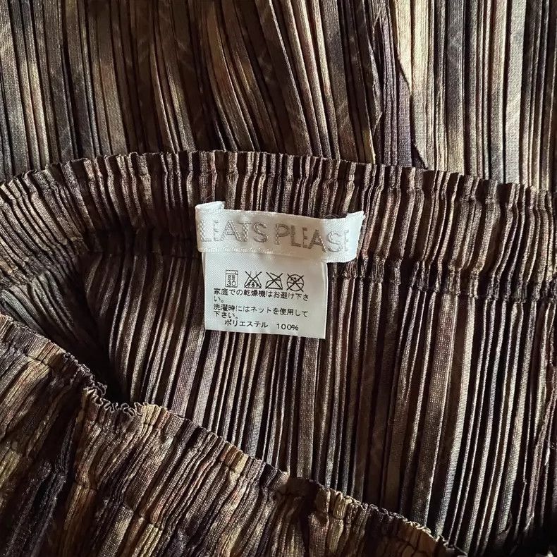 Issey Miyake Issey Miyake Brown pleated skirt Size 42" / US 20 - 4 Thumbnail