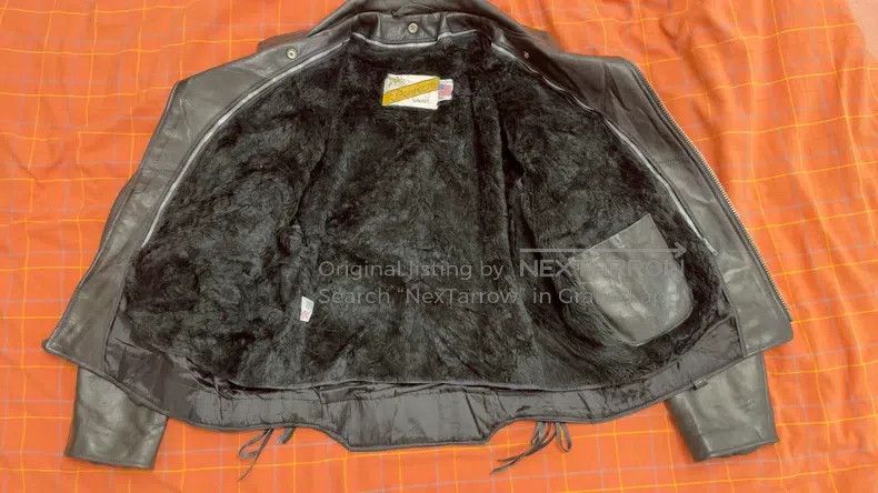 Schott Schott 90s cowhide cable-stayed motorcycle leather jacket Size US XL / EU 56 / 4 - 4 Thumbnail